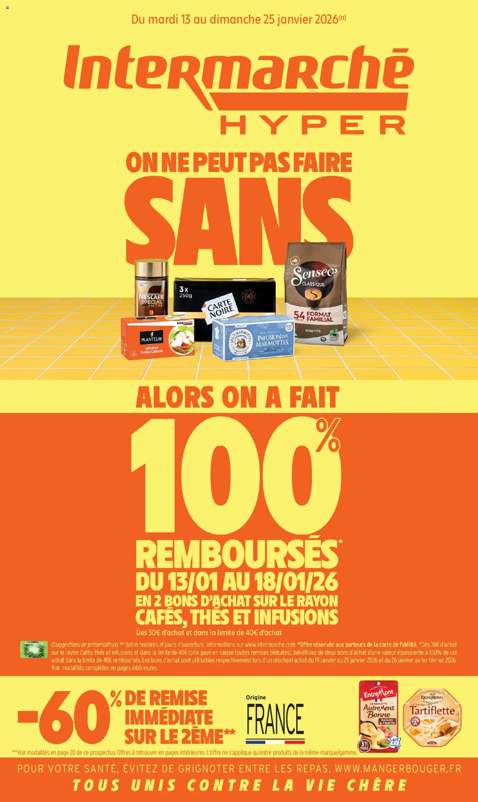 {H1} | Page: 1 | Produits: Pomme, Infusion, Cannelle, Fromage pour tartiflette