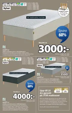 JYSK - erbjudanden - Förhandsvisning av reklamblad från butik JYSK aktuell från 06.10.2025 | Sida: 9 | Produkter: Bäddmadrass, Madrass, Galler