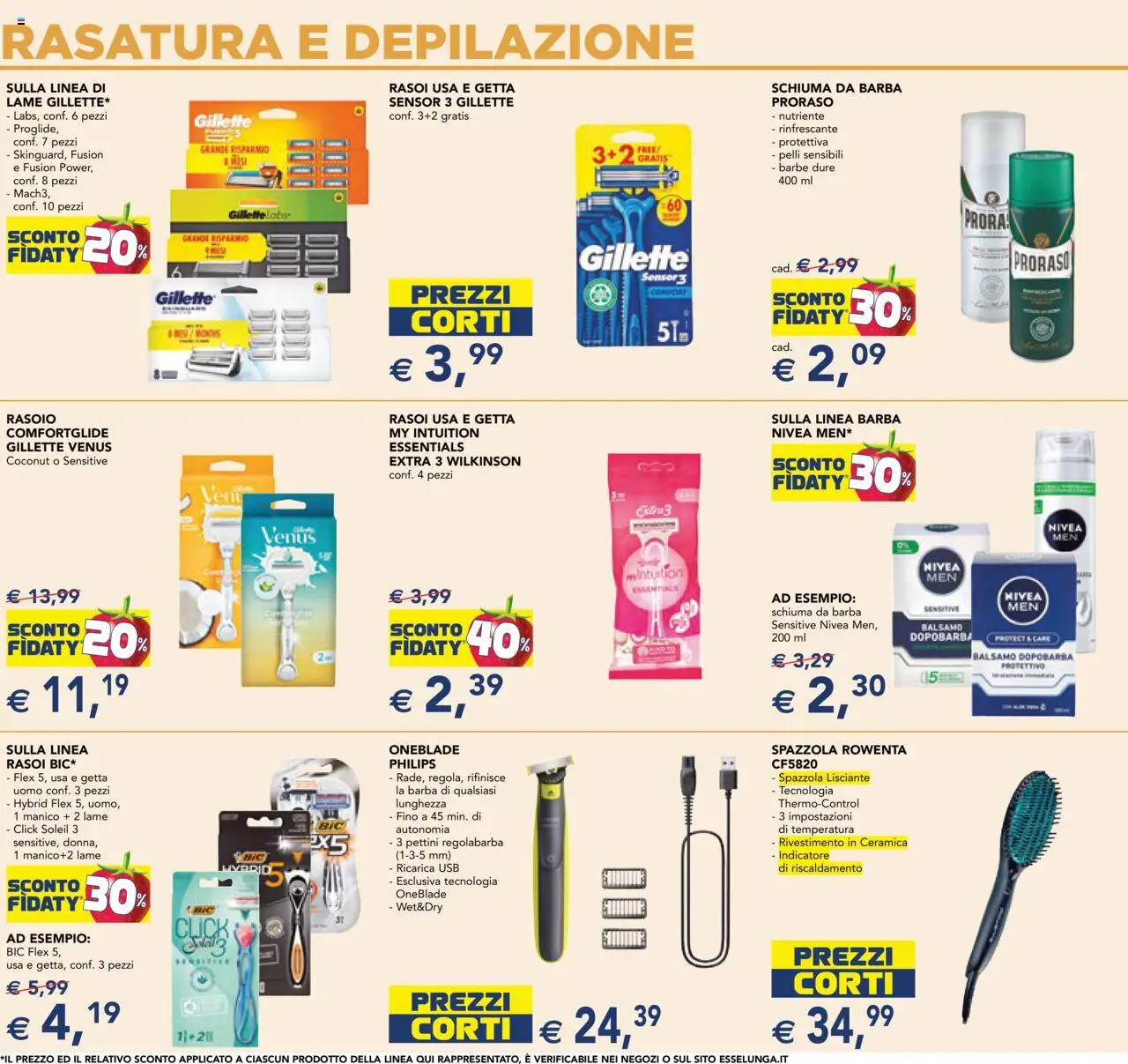Volantino Esselunga S del 11.09.2025 | Pagina: 10 | Prodotti: Spazzola, Balsamo, Dopobarba, Rasoio