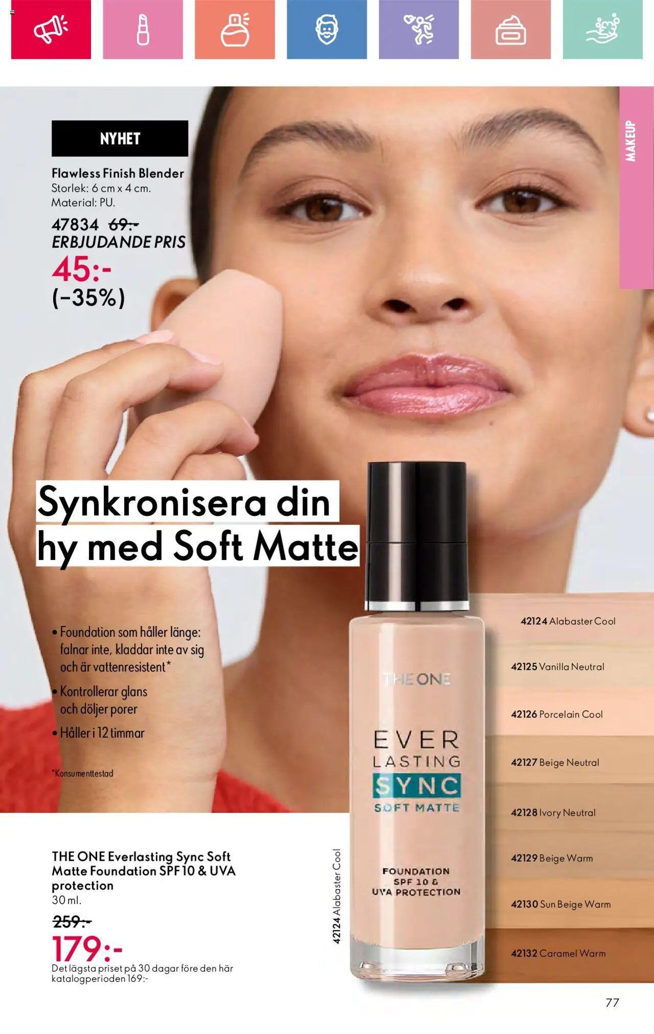 Oriflame reklamblad aktuell från 03.08.2025 | Sida: 77 | Produkter: Foundation, Blender