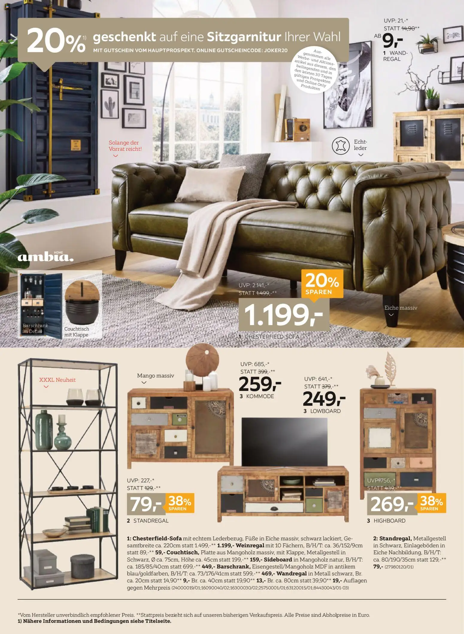 XXXLutz Sitzgarnitur gültig ab 01.11.2025 | Seite: 4 | Produkte: Mango, Kommode, Couchtisch, Regal