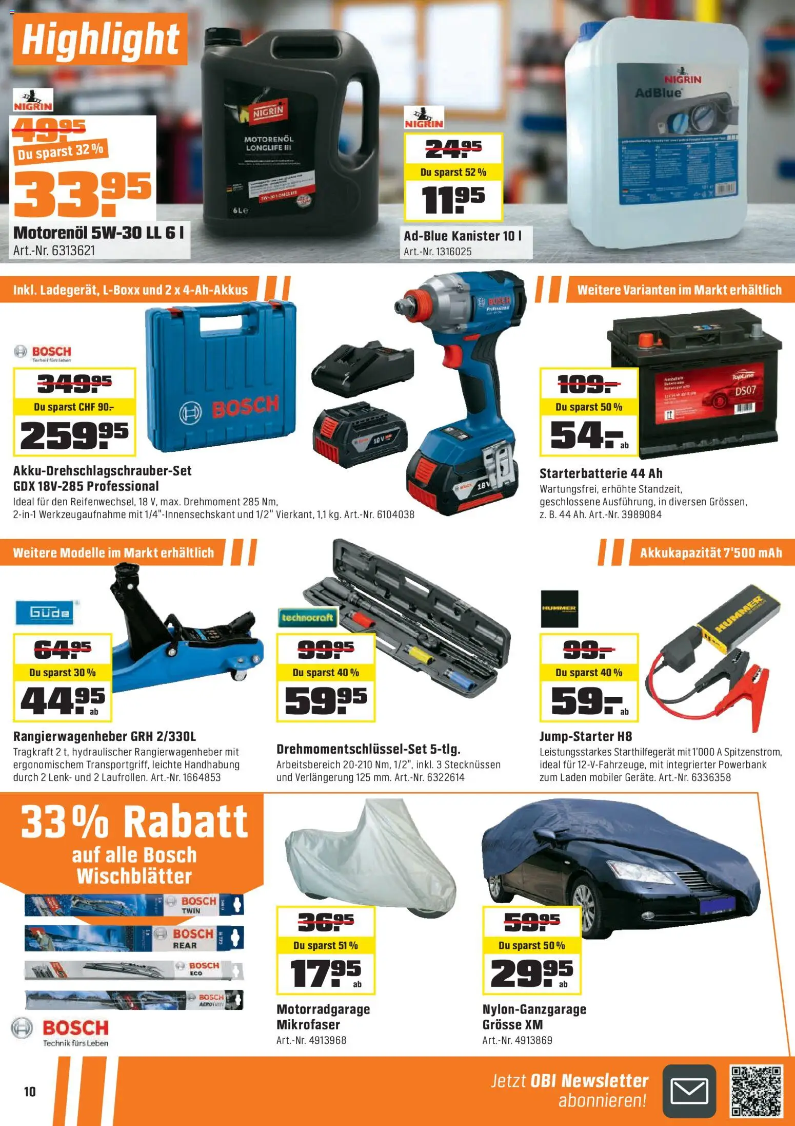 OBI Black Friday – gültig ab 15.11.2025 | Seite: 10 | Produkte: Powerbank, Bosch