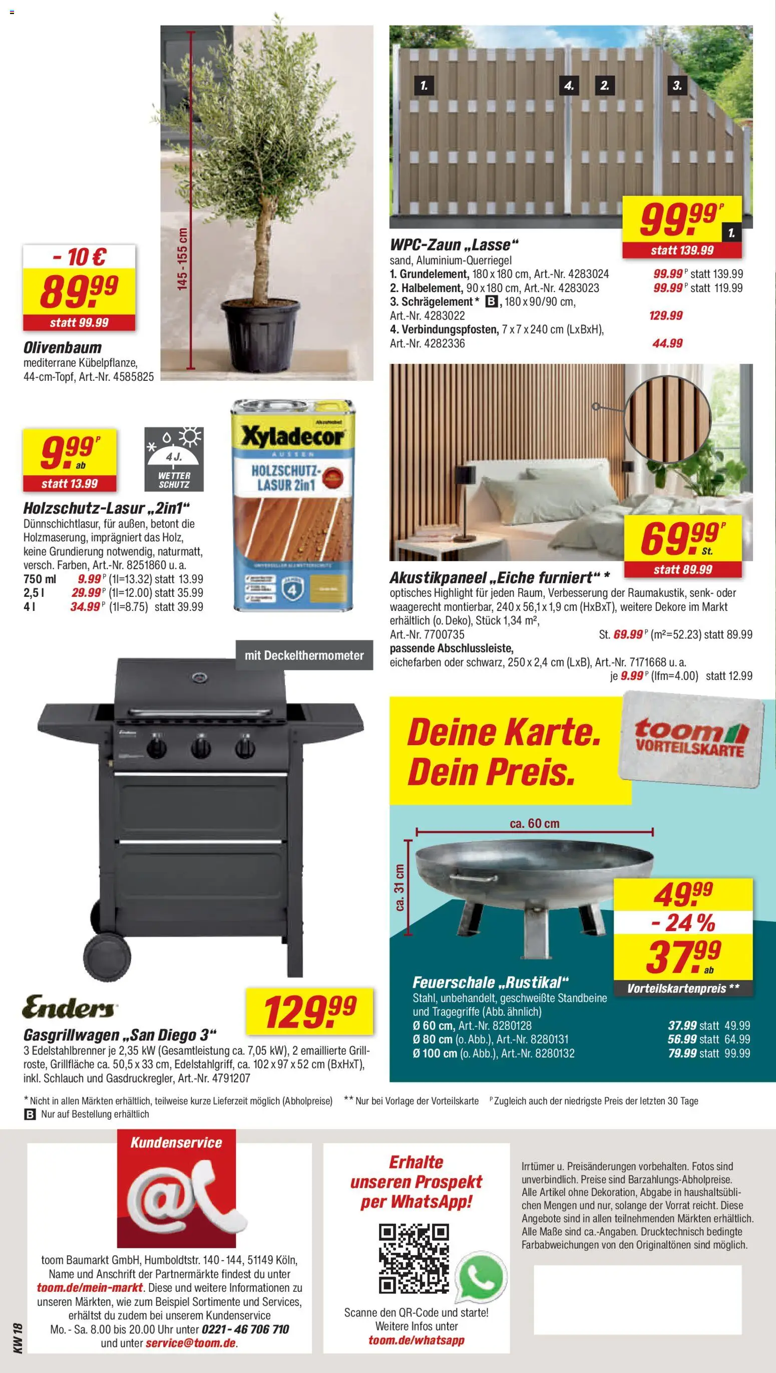 Toom Baumarkt Prospekt 	 – gültig ab 25.04.2026 | Seite: 32 | Produkte: Grill, Uhr