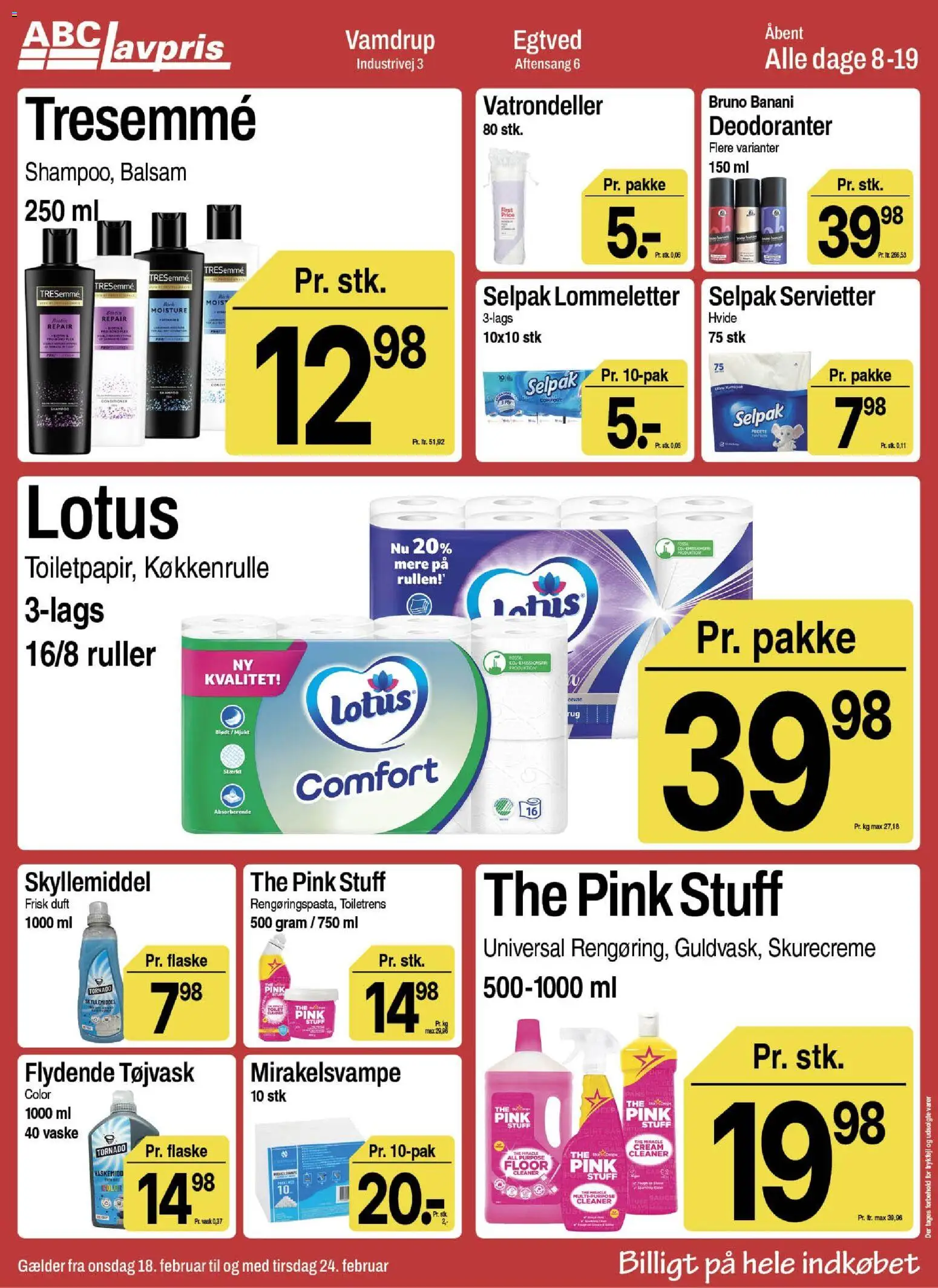 Abc Lavpris tilbudsavis – gyldig fra 18.02.2026 | Side: 11 | Produkter: Duft, Balsam, Skyllemiddel