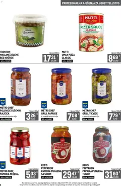 Metro - Profesionalna rješenja za ugostiteljstvo - Pregled kataloga iz trgovine Metro, vrijedi od 01.04.2026 | Stranica: 8 | Proizvodi: Pizza, Masline, Tikvice, Rajčica