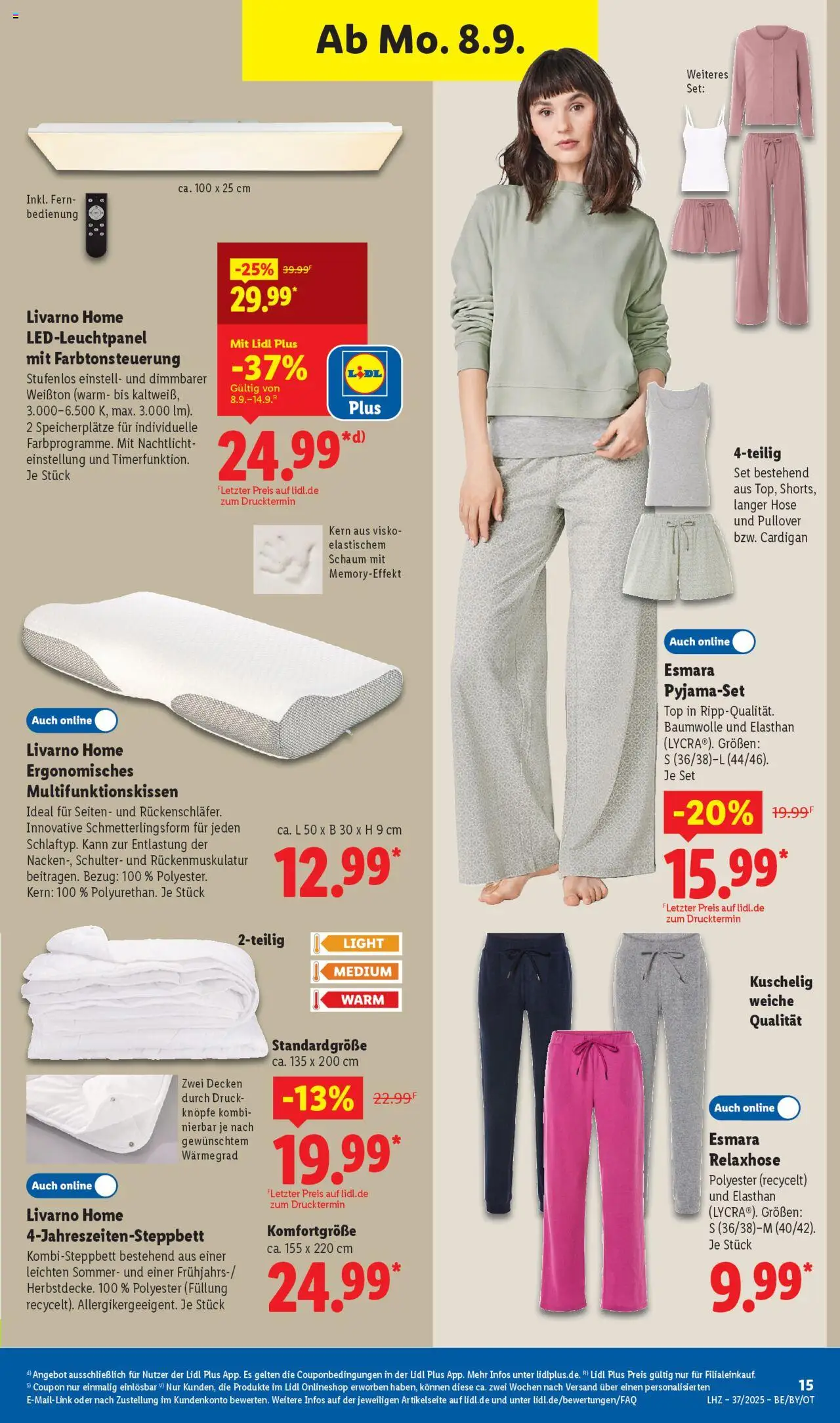 Lidl Prospekt Zossen 	 - gültig ab dem 08.09.2025 | Seite: 9 | Produkte: Cardigan, Nachtlicht, Pullover, Hose