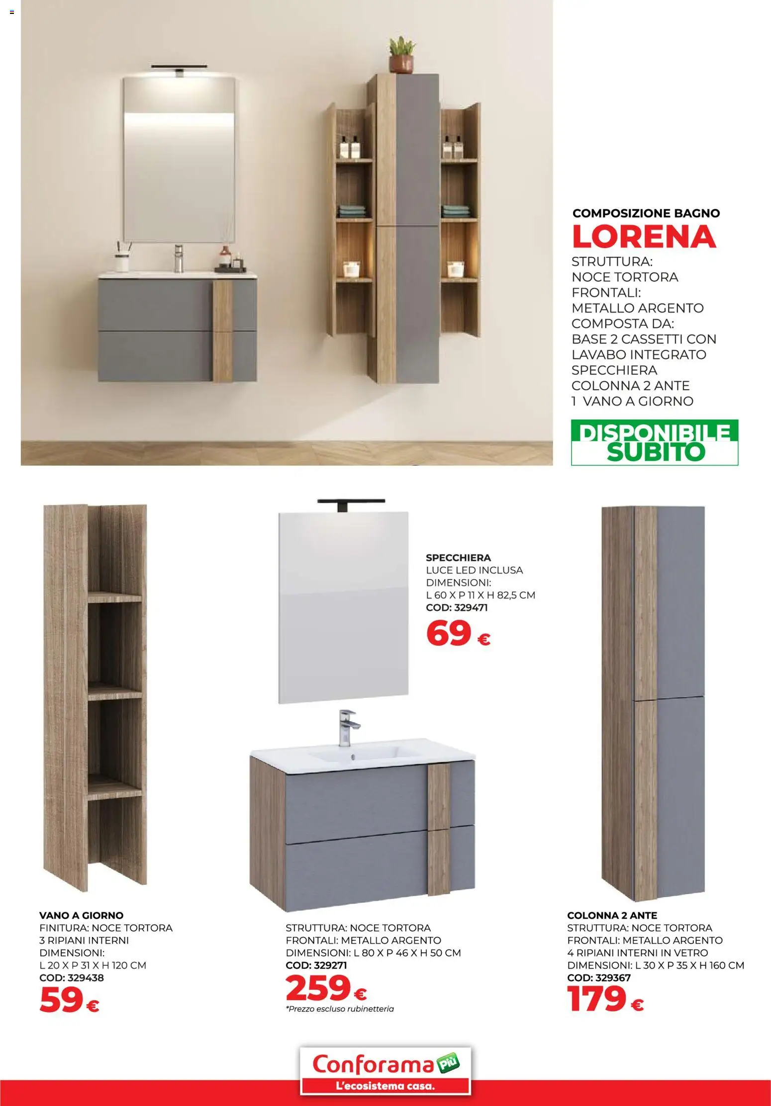 Volantino Conforama del 30.01.2026 | Pagina: 7 | Prodotti: Bagno