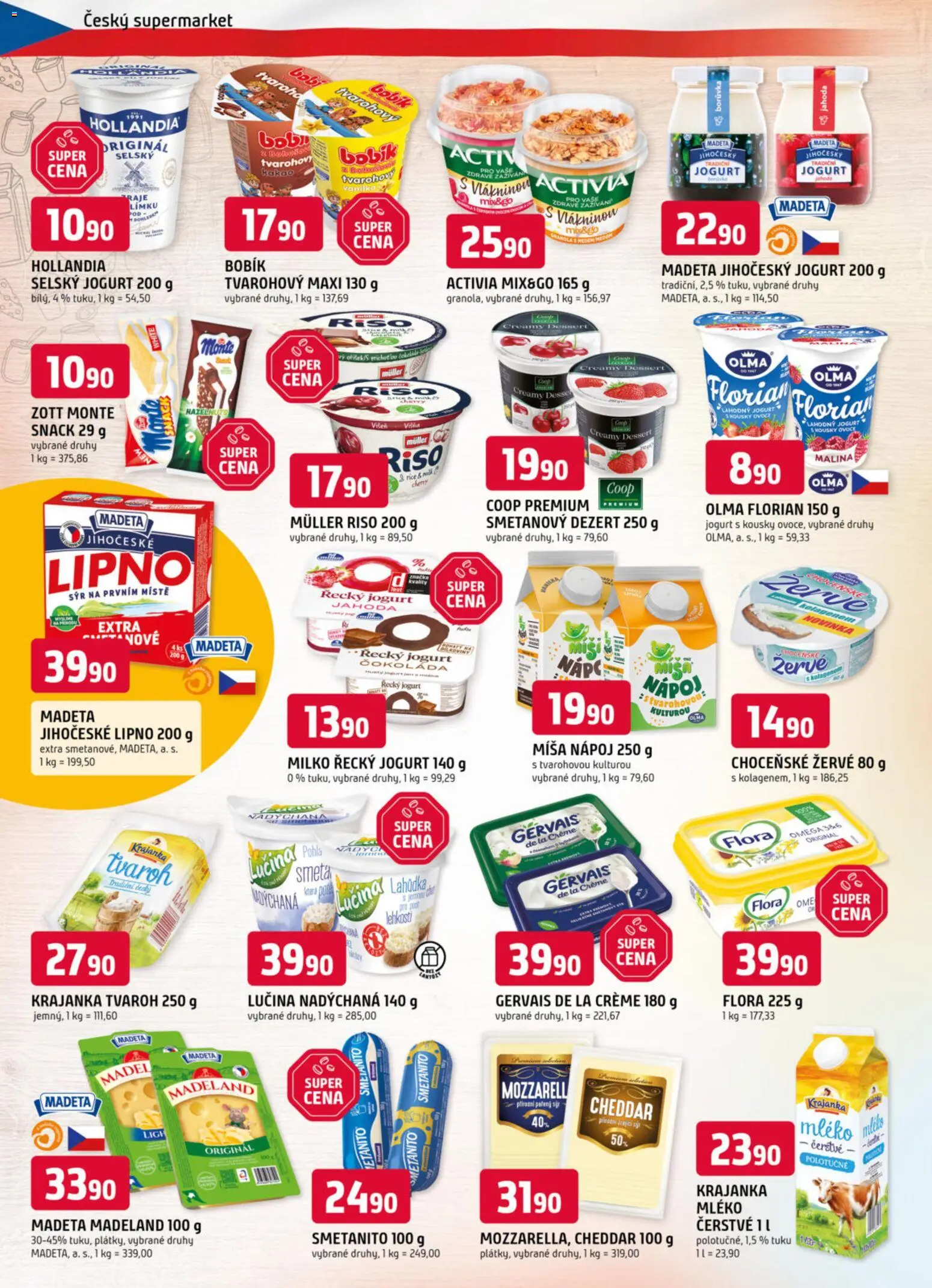 Trefa leták od 29.10.2025 | Strana: 4 | Produkty: Ovoce, Test, Milko řecký jogurt, Kakao