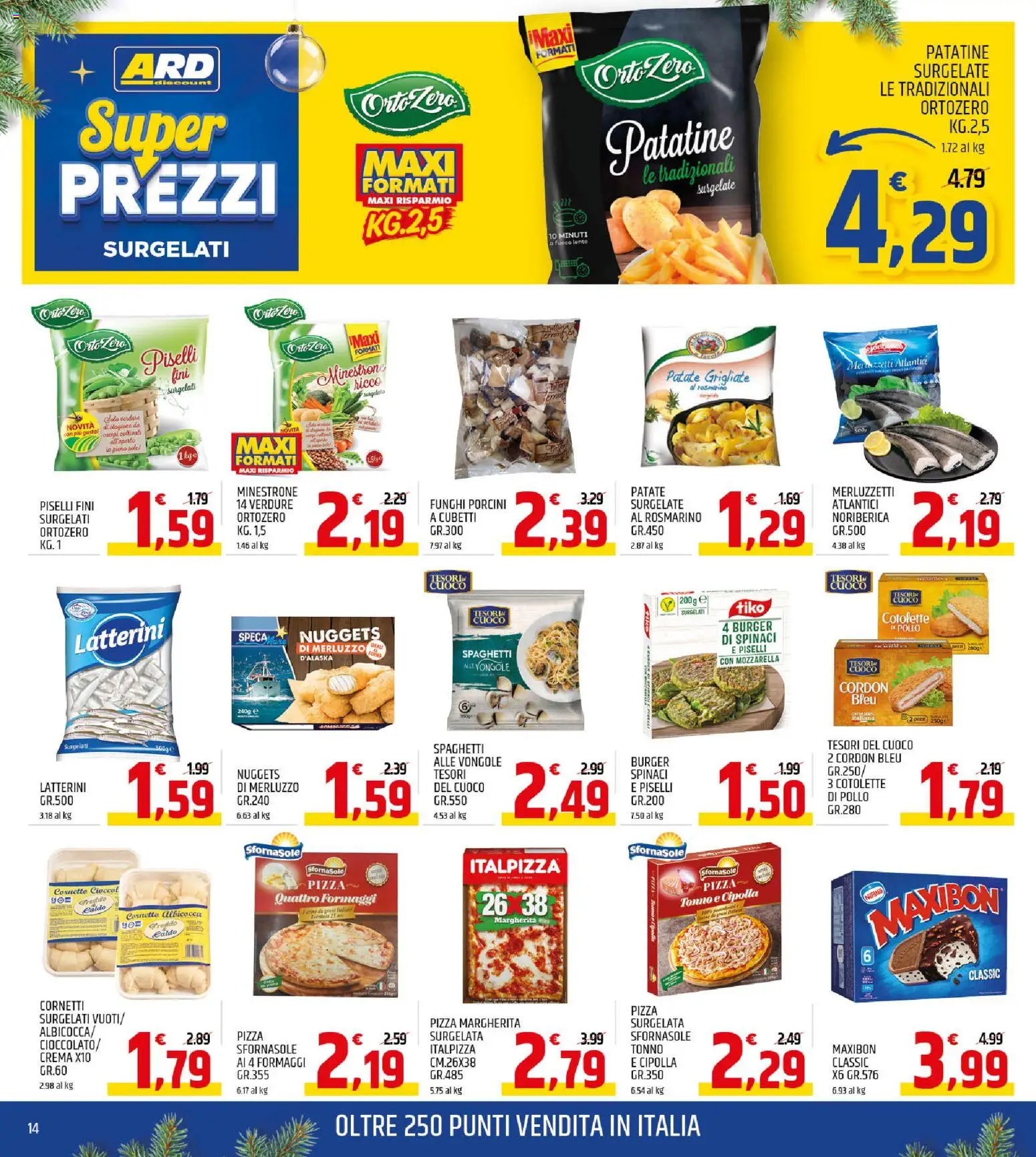 Volantino ARD Discount del 01.12.2025 | Pagina: 14 | Prodotti: Rosmarino, Pizza, Patatine, Tonno