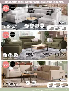 Prima - Katalog - Pregled kataloga iz trgovine Prima, vrijedi od 01.03.2026 | Stranica: 9 | Proizvodi: Trosjed, Fotelja, Dvosjed