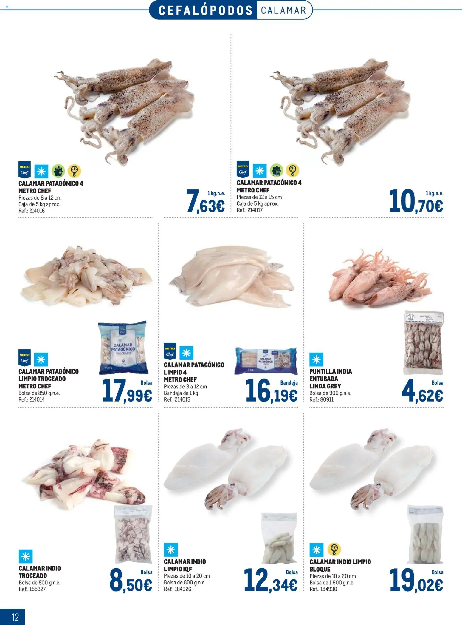 Makro Especial Pescados Norte 4 │ válido desde el 06.04.2026 | Página: 12 | Productos: Bolsa, Bandeja, Caja