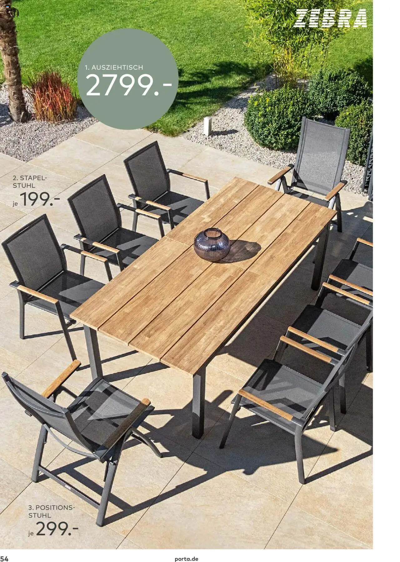 Porta! - Outdoor - Gartenmöbelkatalog 2025 - gültig ab dem 02.03.2025 | Seite: 54 | Produkte: Stuhl