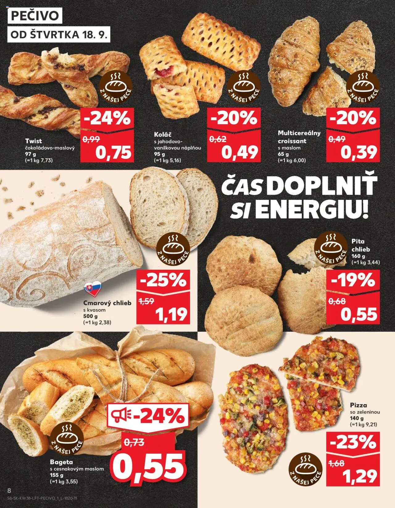 Kaufland SK akciós ujság - amely érvényes a következő dátumtól: 18.09.2025 | Oldal: 8