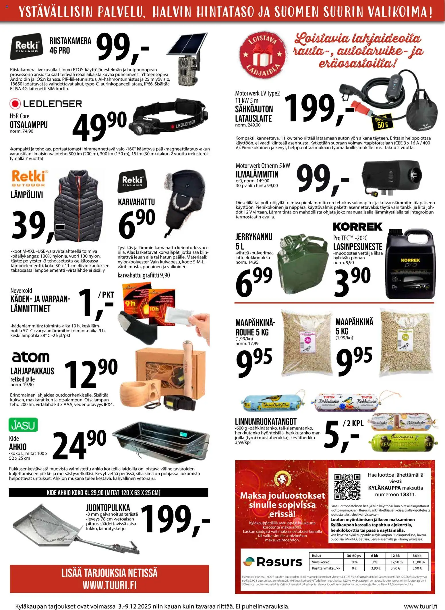 Tuuri tarjoukset – voimassa 03.12.2025 alkaen | Sivu: 12 | Tuotteet: Virtalähde, Voi, Lasinpesuneste