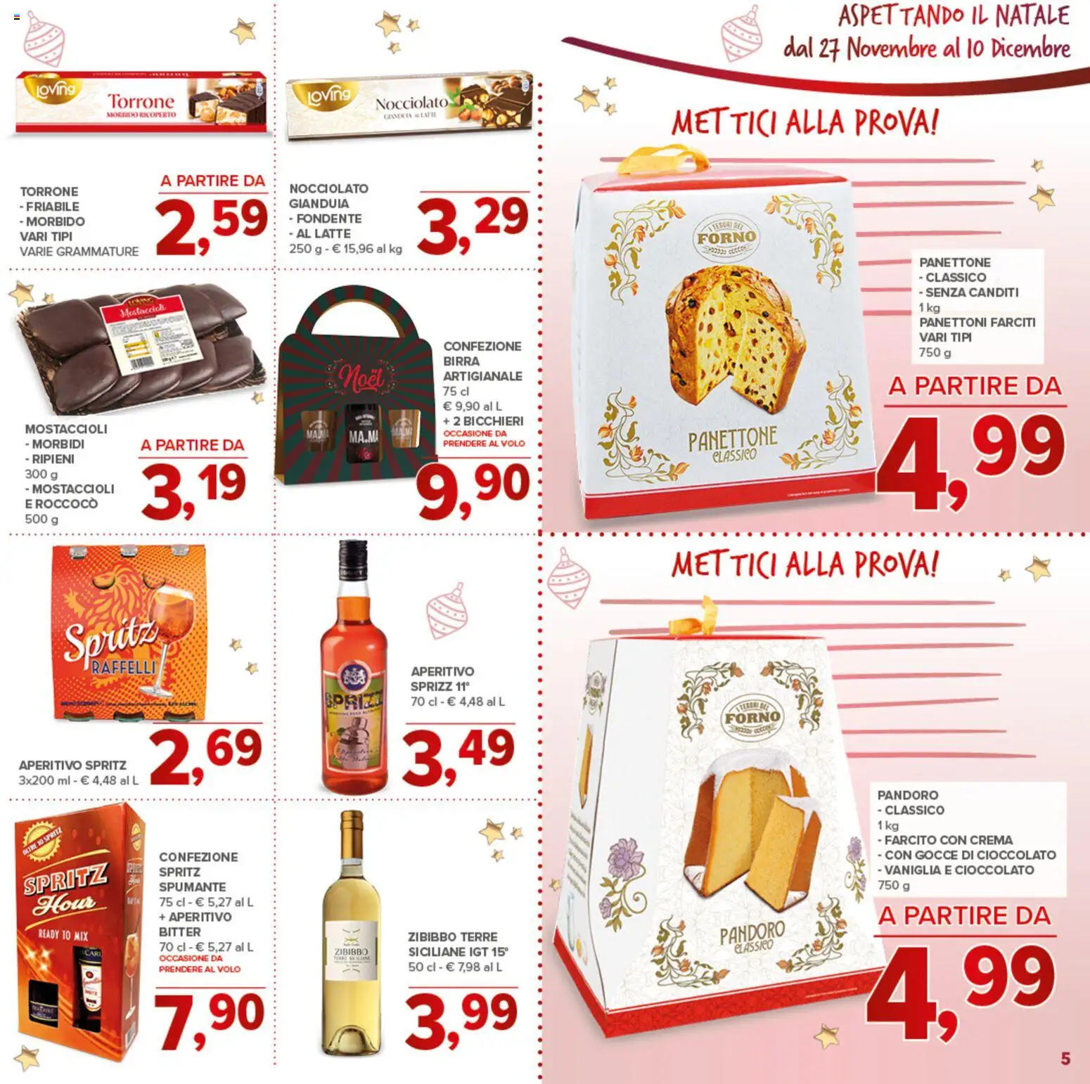 Volantino Todis del 27.11.2025 | Pagina: 5 | Prodotti: Crema, Cioccolato, Latte, Panettone