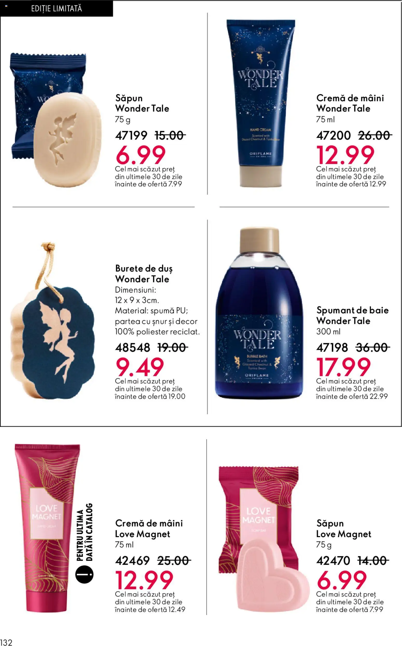 Noul catalog Oriflame – valabil de la 27.05.2026 | Pagină: 132 | Produse: Burete, Cremă, Cremă de mâini, Săpun