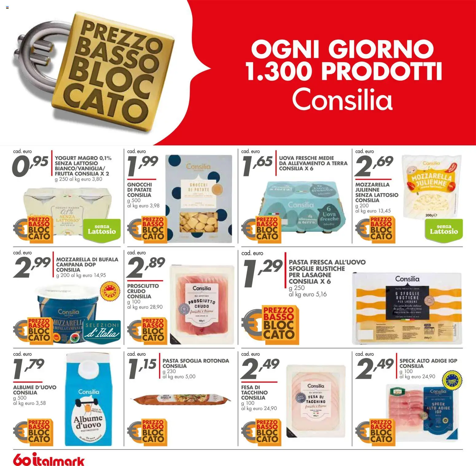 Volantino Italmark del 07.01.2026 | Pagina: 18 | Prodotti: Yogurt, Prosciutto, Gnocchi, Terra