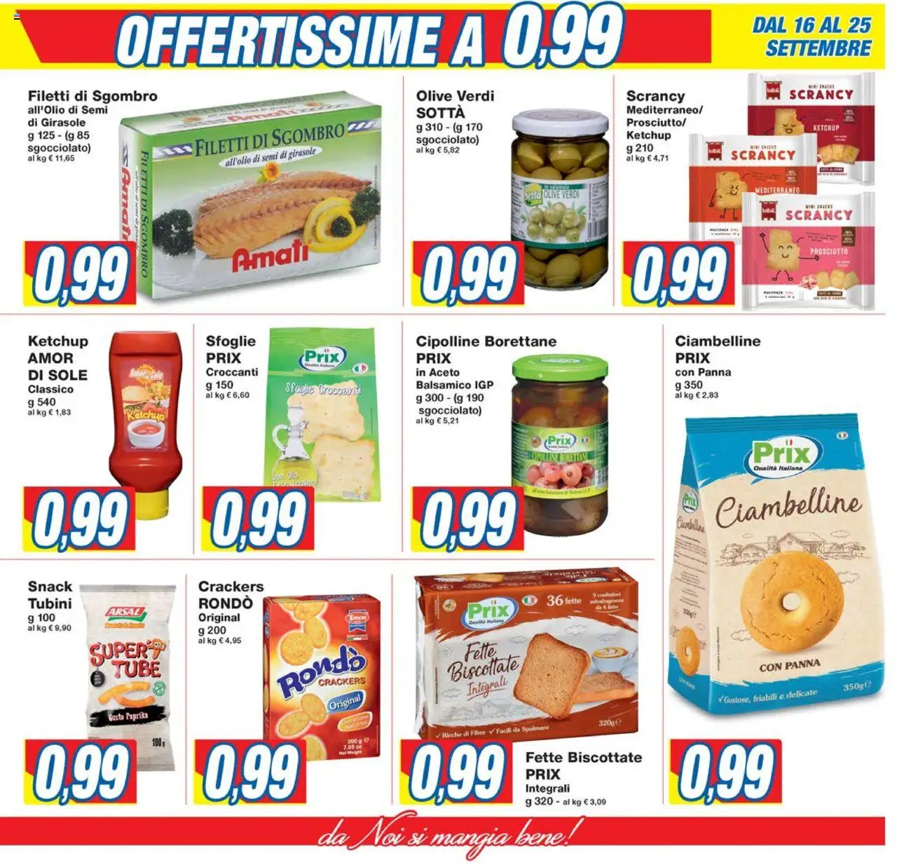 Volantino Prix del 16.09.2025 | Pagina: 5 | Prodotti: Ketchup, Olive, Prosciutto, Cipolline