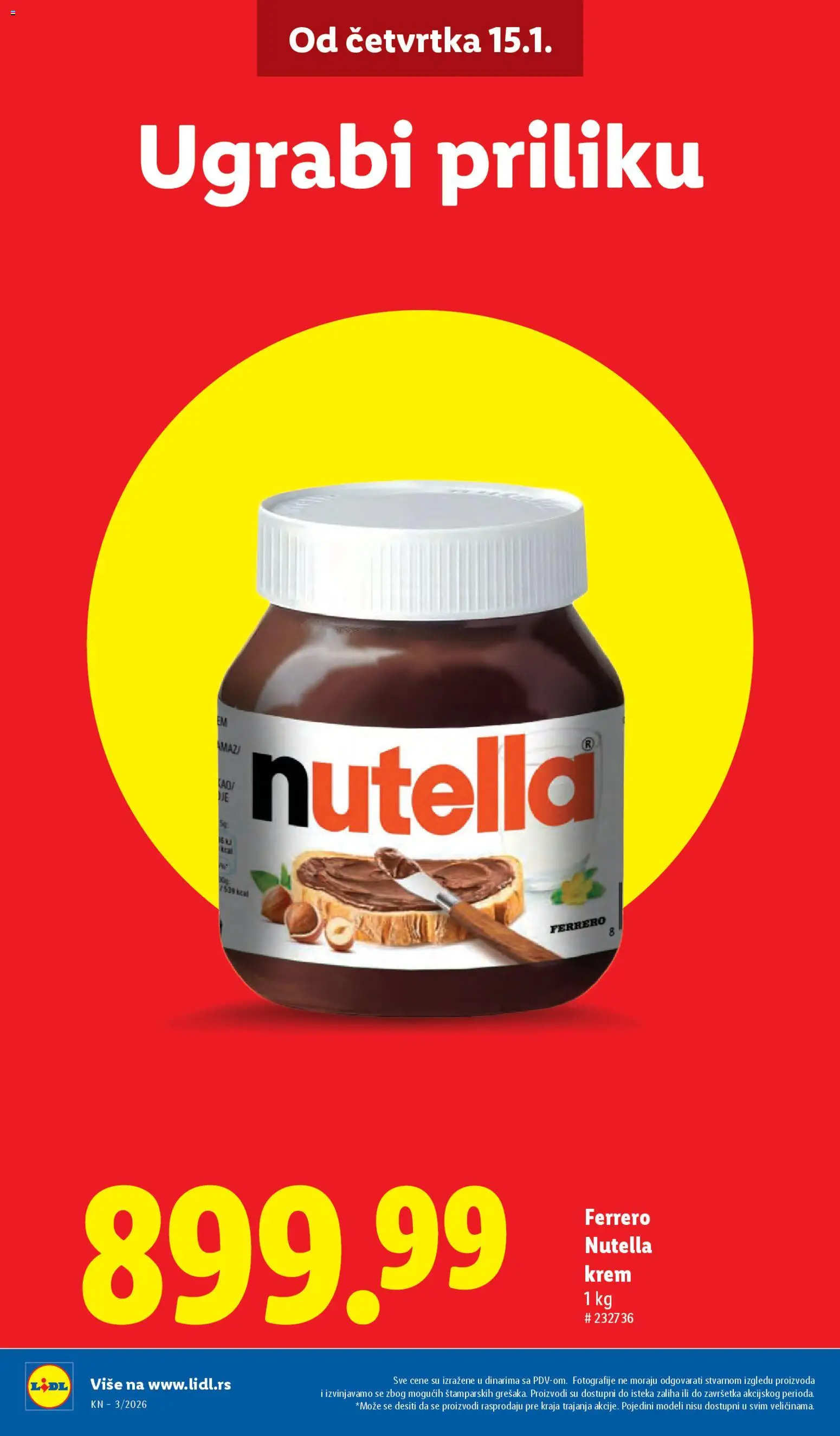 Lidl katalog - važi od 15.01.2026 | Strana: 6 | Proizvode: Ferrero, Nutella