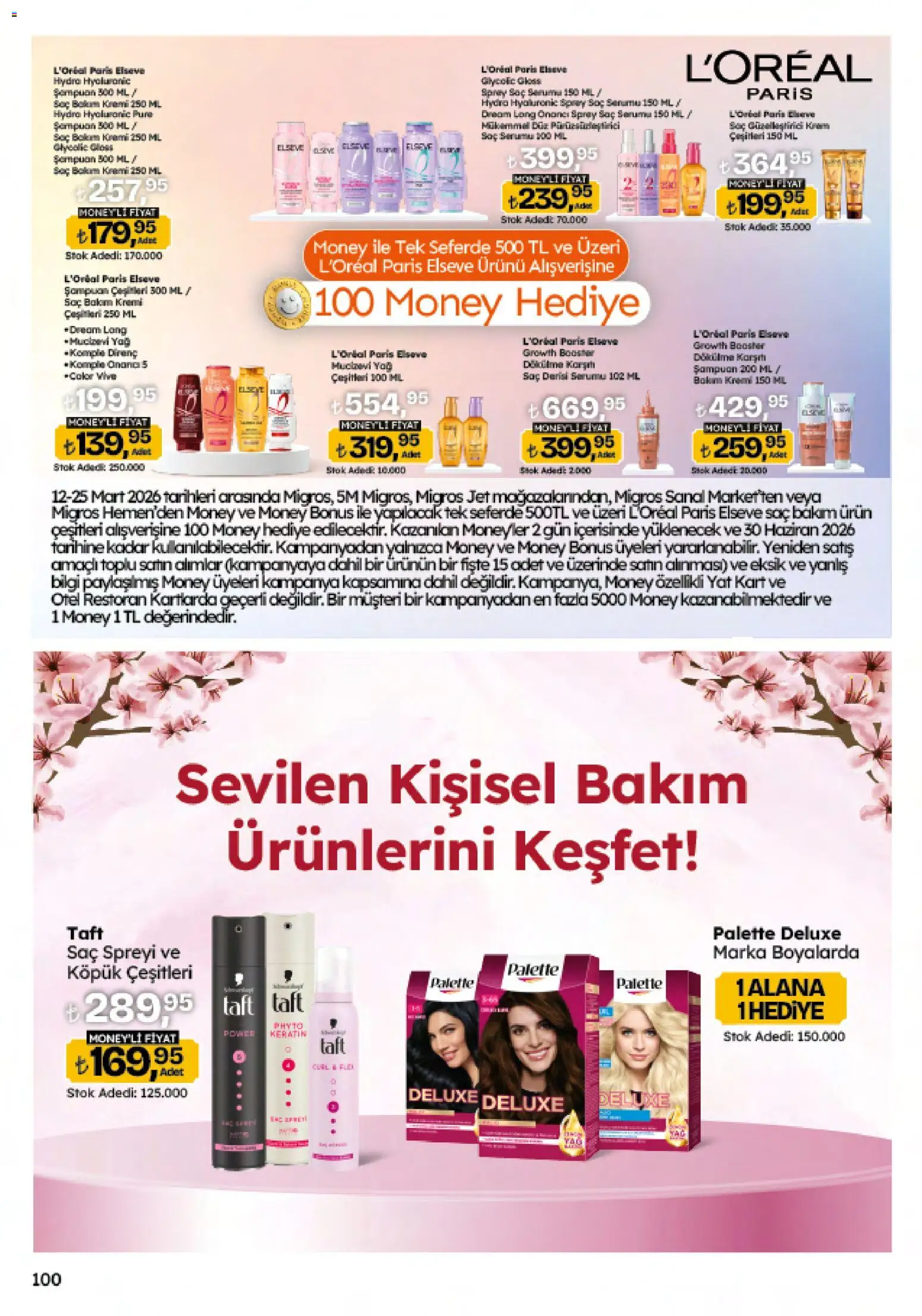 Migros Katalog - 5M Migroskop Dijital - 12.03.2026 tarihinden itibaren geçerlidir | Sayfa: 100 | Ürünler: Şampuan, Saç spreyi, Yağ