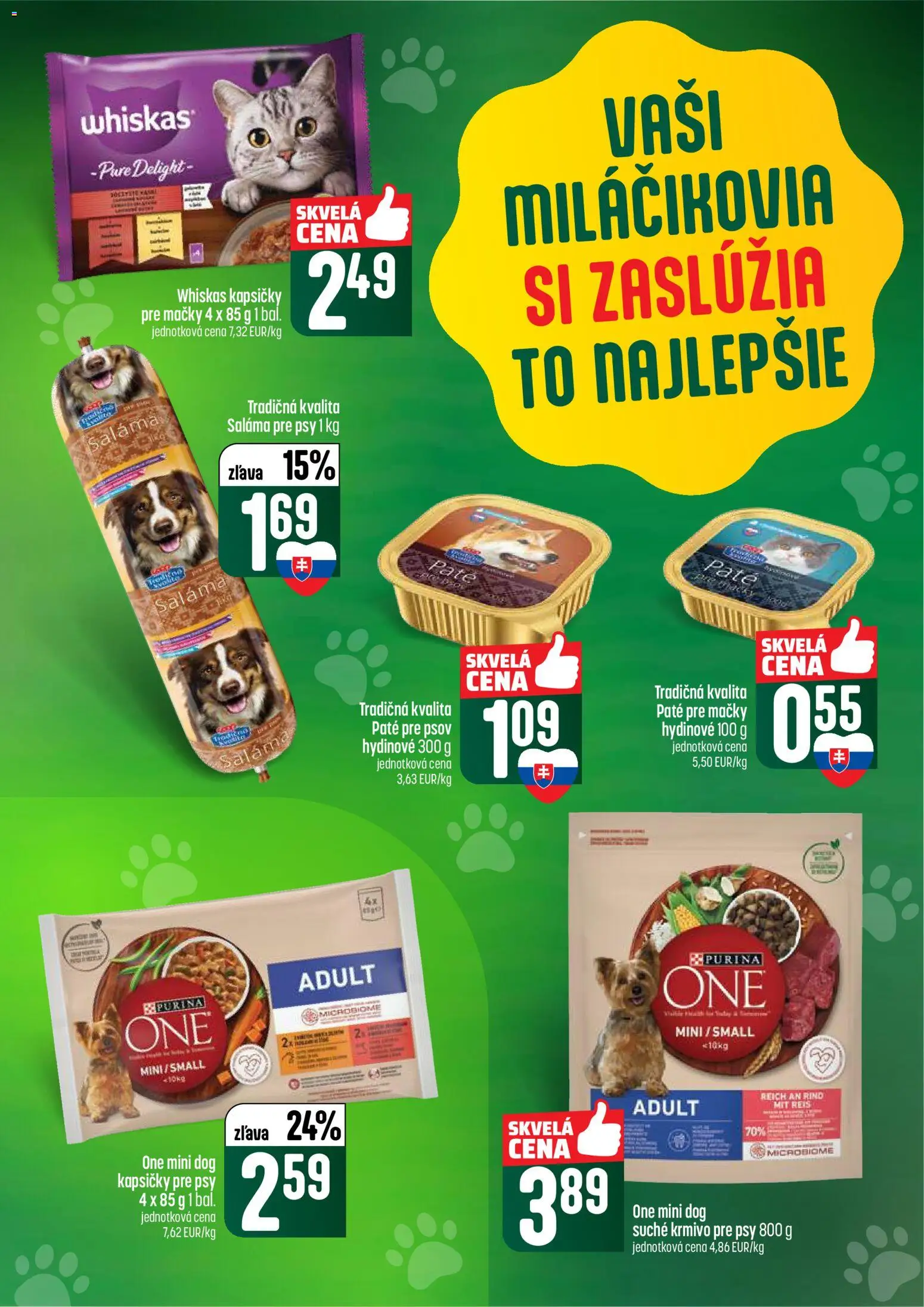 Nové COOP Jednota akcie – leták je platný od 09.04.2026 | Strana: 57 | Produkty: Saláma, Whiskas