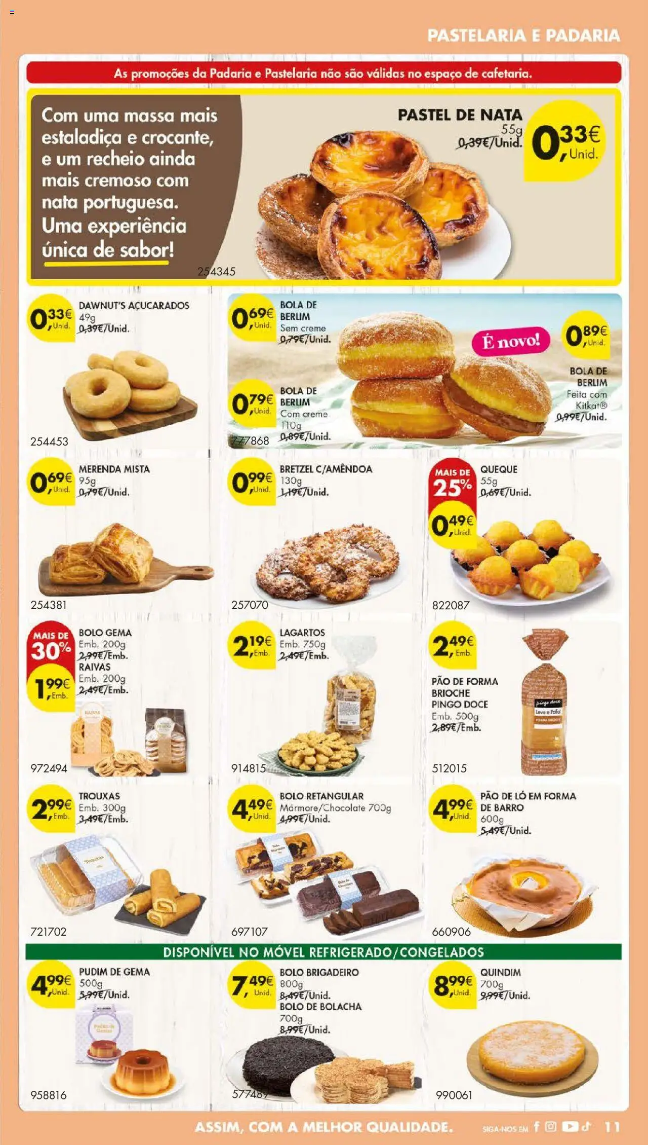 Pingo Doce folheto │ válido de 12.08.2025 | Página: 13 | Produtos: Bolo, Nata, Massa, Creme