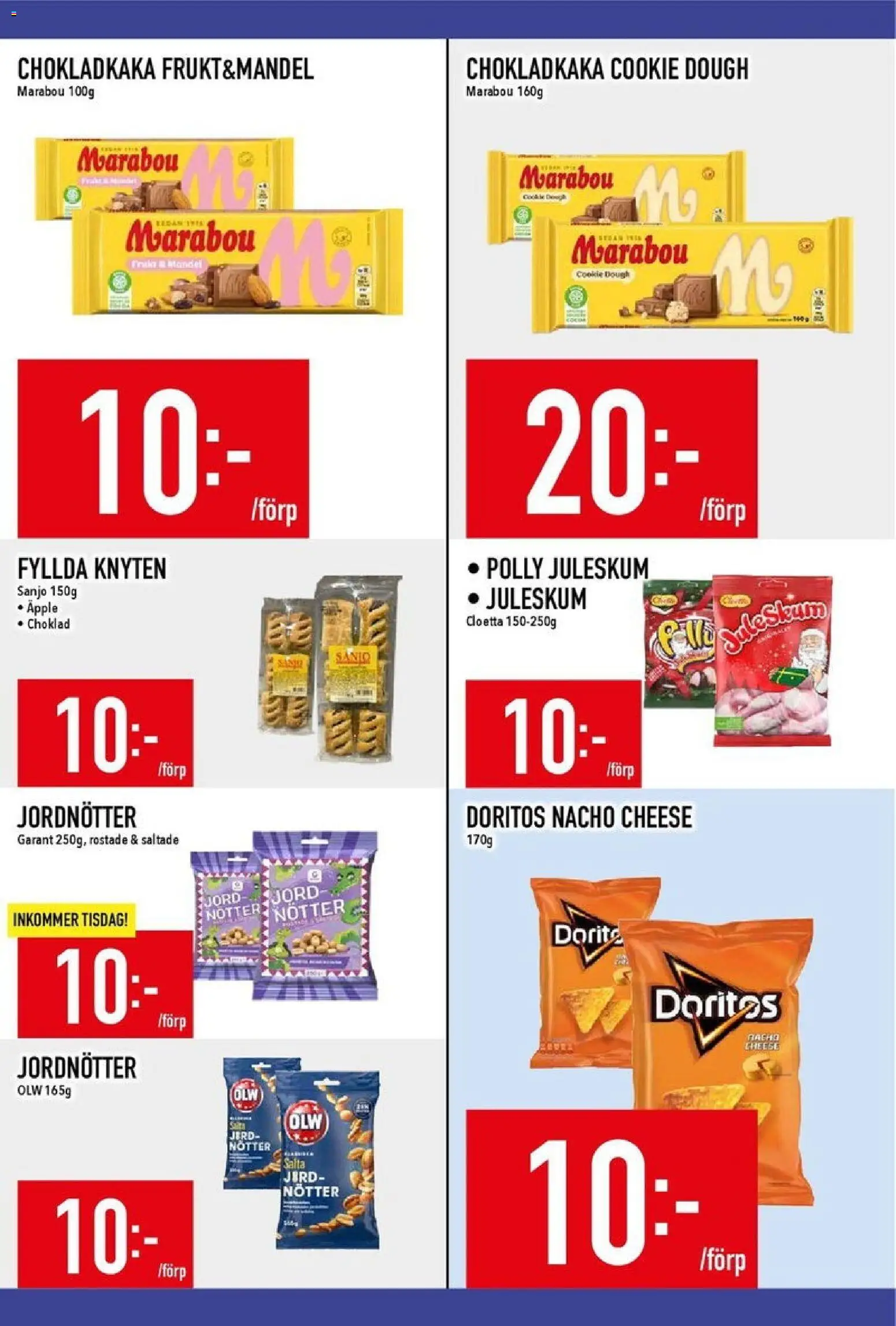 Matdax reklamblad aktuell från 05.01.2026 | Sida: 16 | Produkter: Chokladkaka, Choklad, Äpple, Nötter
