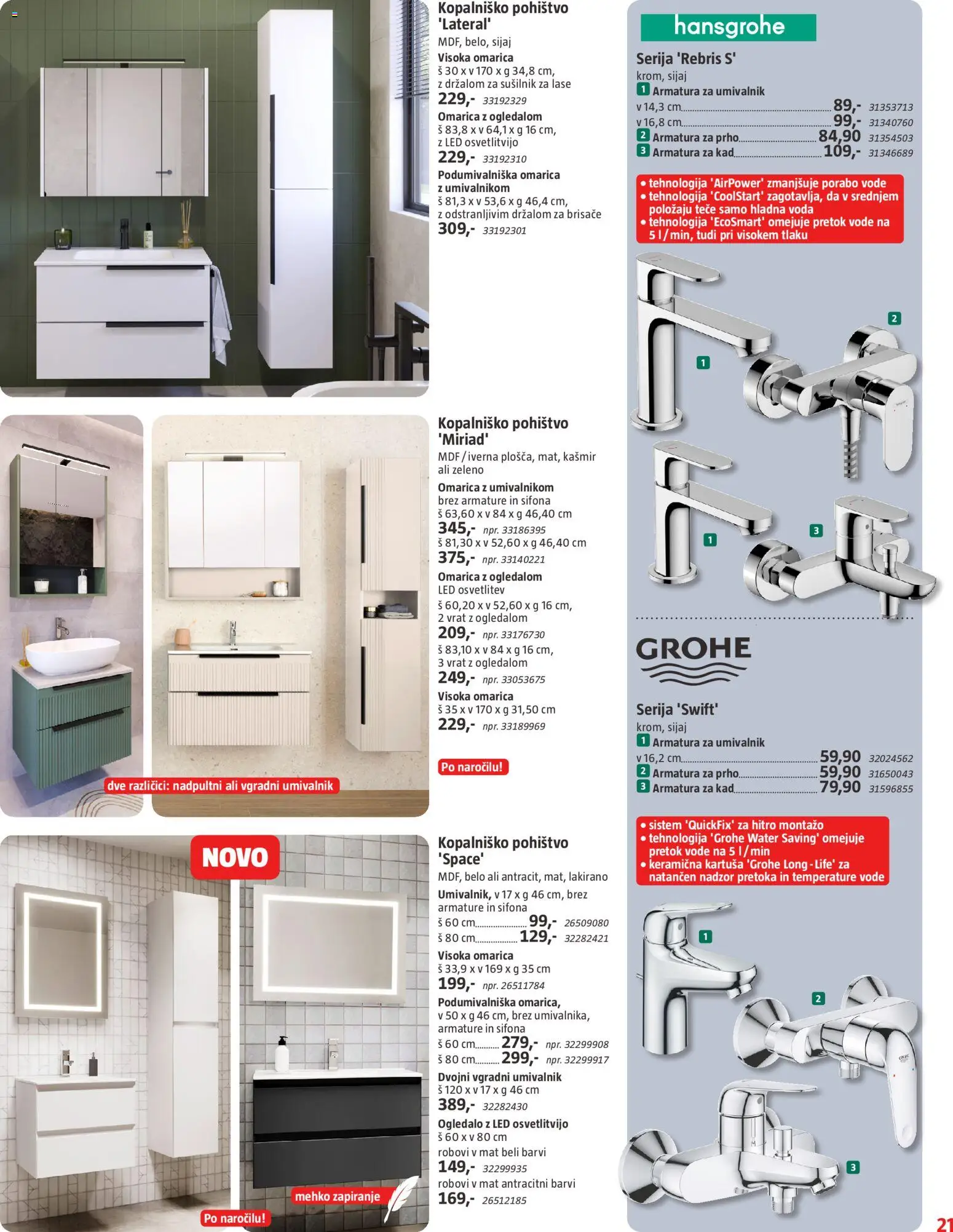 Novi Bauhaus katalog ponudbe – veljaven od 01.04.2026 | Stran: 21