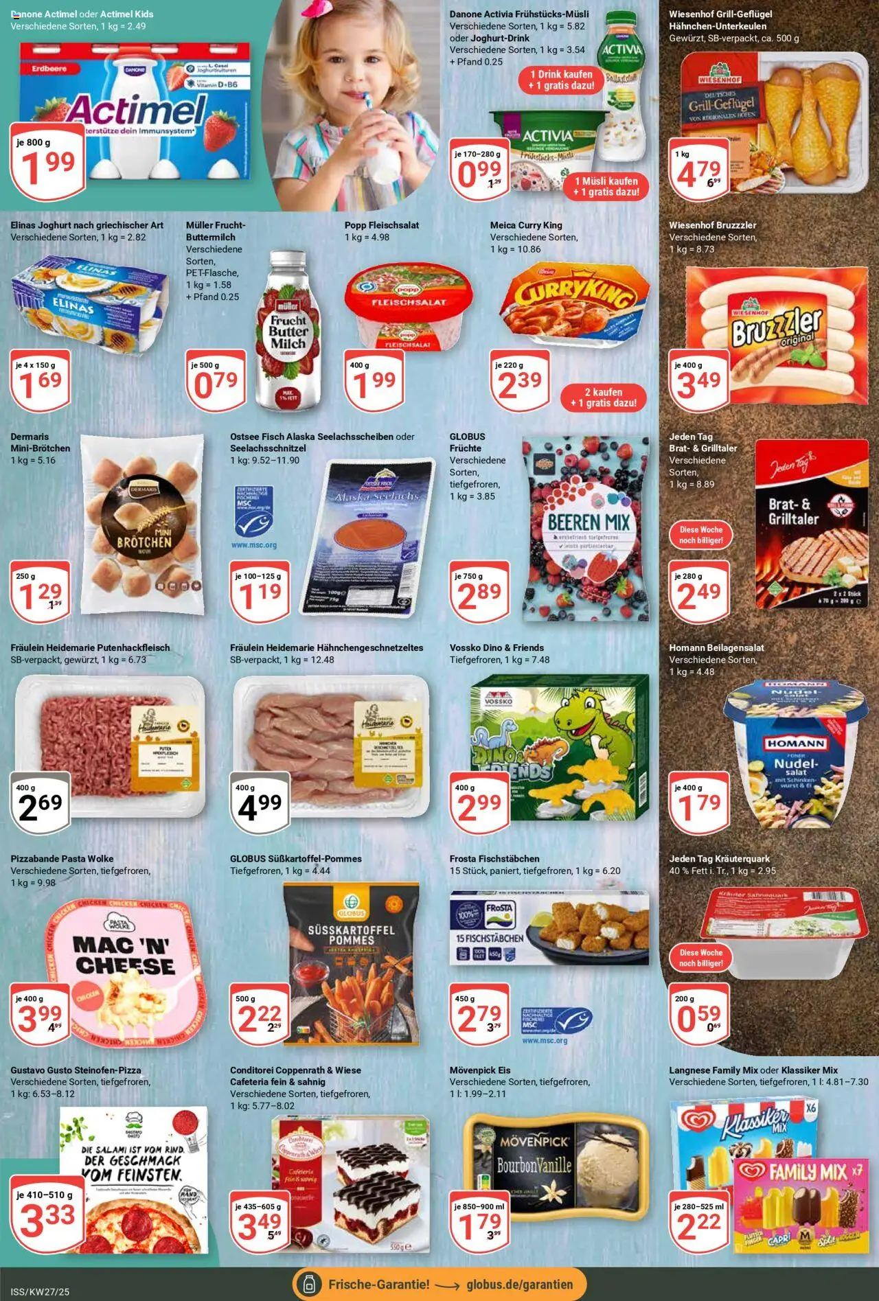 Globus Prospekt 	 - gültig ab dem 30.06.2025 | Seite: 13 | Produkte: Gustavo gusto, Activia, Buttermilch, Quark