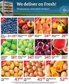 Oxford Freshmarket specials catalogue – valid from 12.11.2025 | Page: 4 | Products: Apples, Peach, Grapes