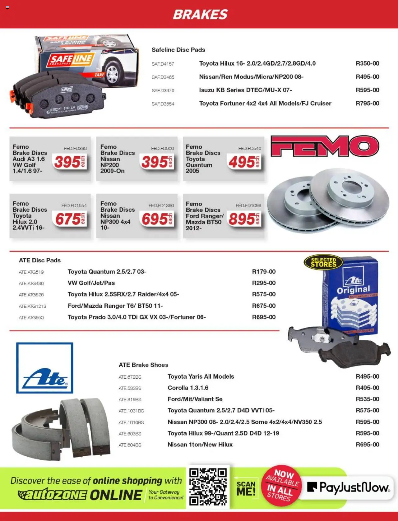 New AutoZone catalogue – valid from 22.09.2025 | Page: 7 | Products: Pads