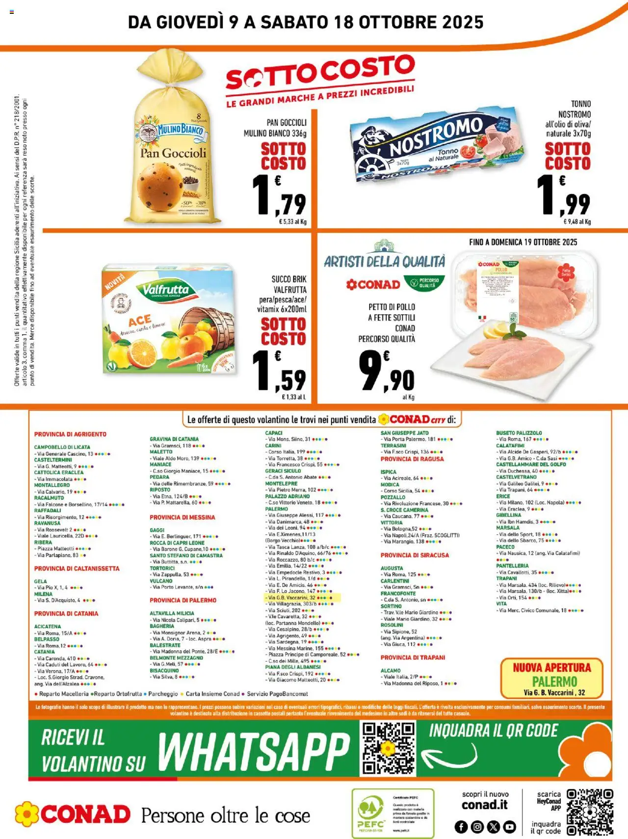 Volantino Conad del 09.10.2025 | Pagina: 16 | Prodotti: Succo, Pollo, Limone, Tonno