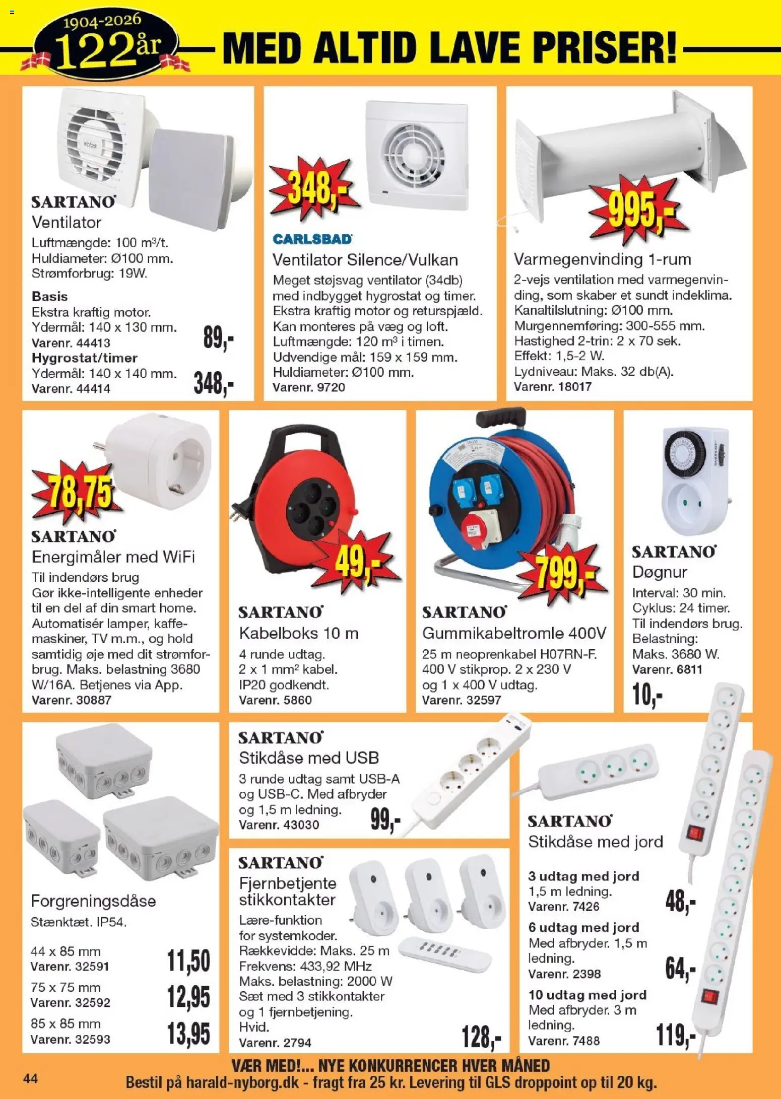 Harald Nyborg tilbudsavis – gyldig fra 29.01.2026 | Side: 48 | Produkter: USB, TV, Ventilator, Søm