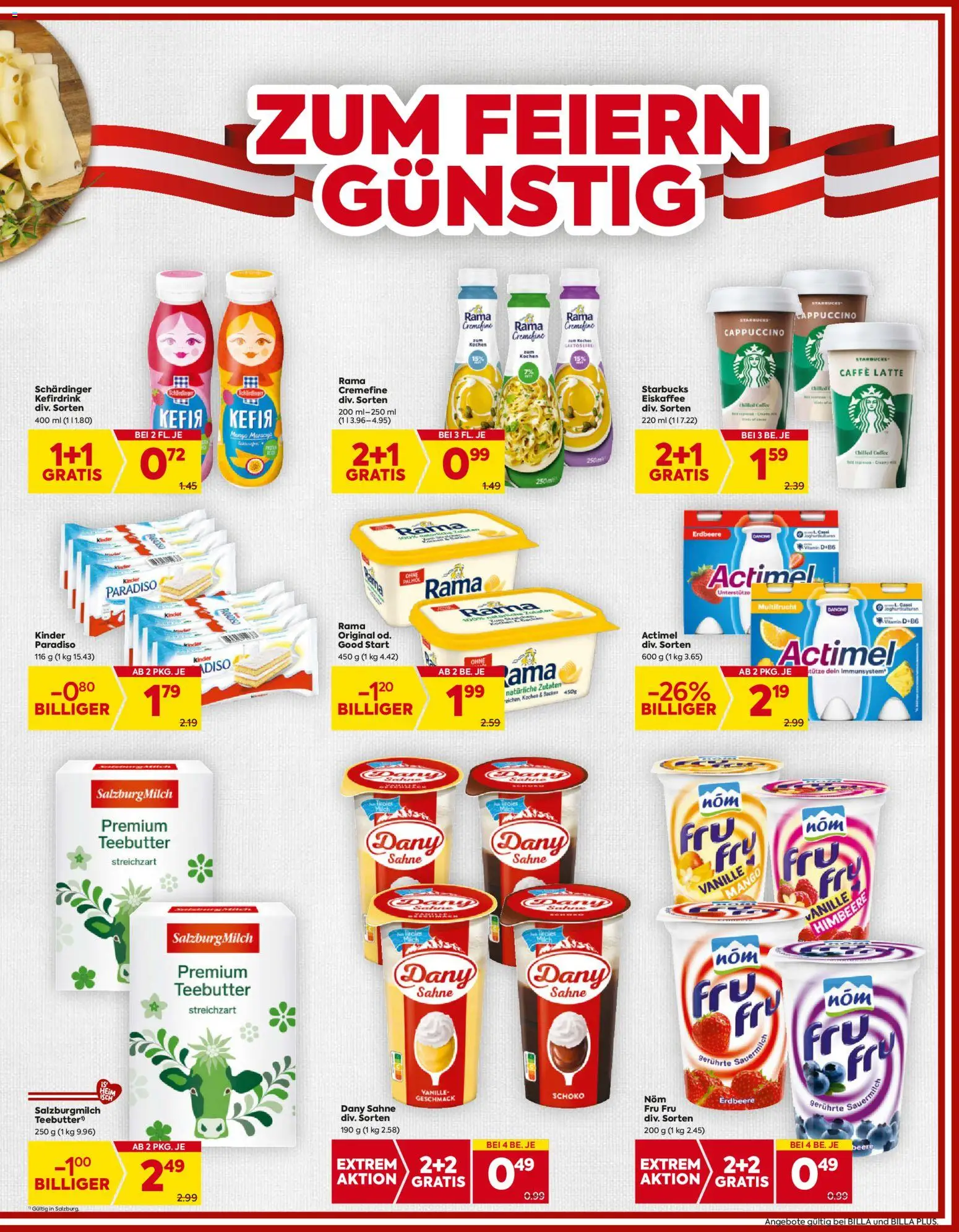 Billa Flugblatt - Salzburg gültig ab 23.10.2025 | Seite: 7 | Produkte: Sahne, Mango, Himbeere, Milch