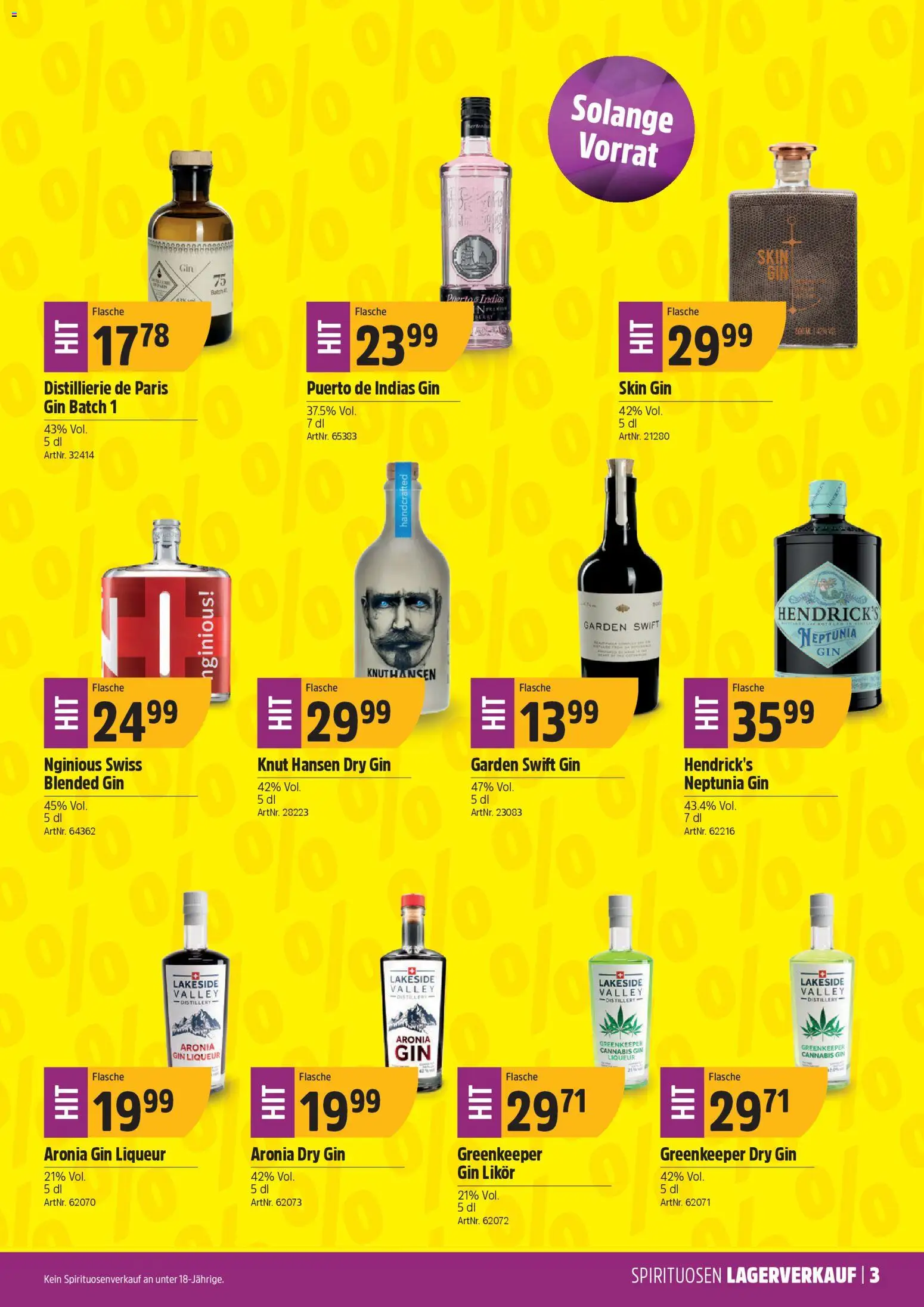 TopCC Aktionen Spirituosen – gültig ab 26.01.2026 | Seite: 3 | Produkte: Likör, Gin