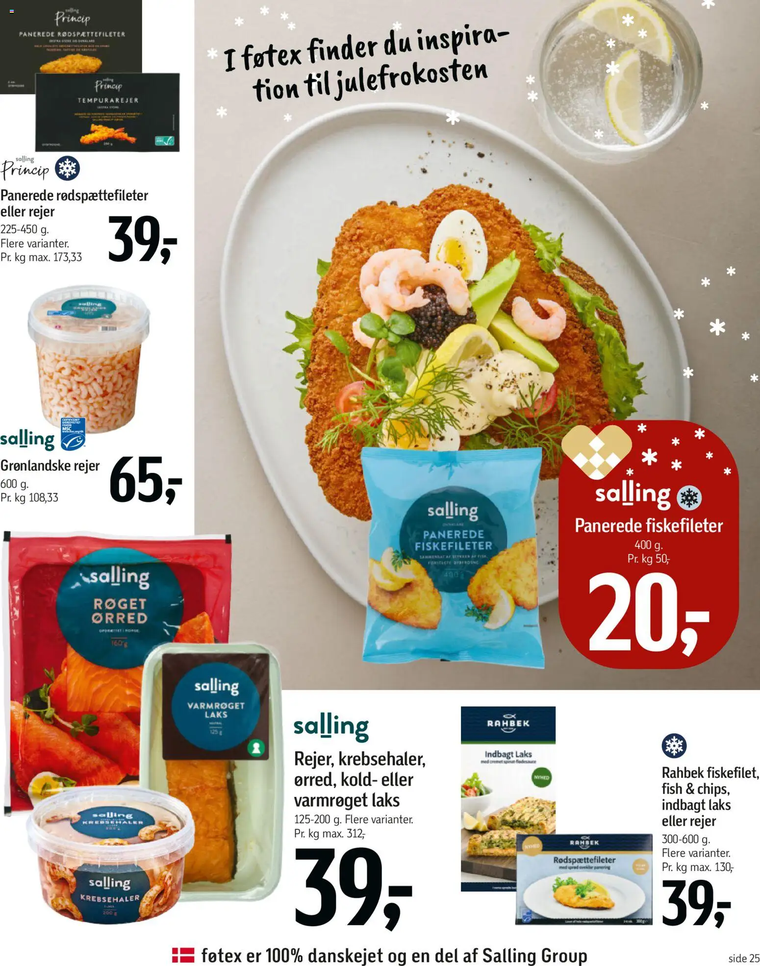 Føtex tilbudsavis – gyldig fra 28.11.2025 | Side: 30 | Produkter: Fisk, Rejer, Spinat