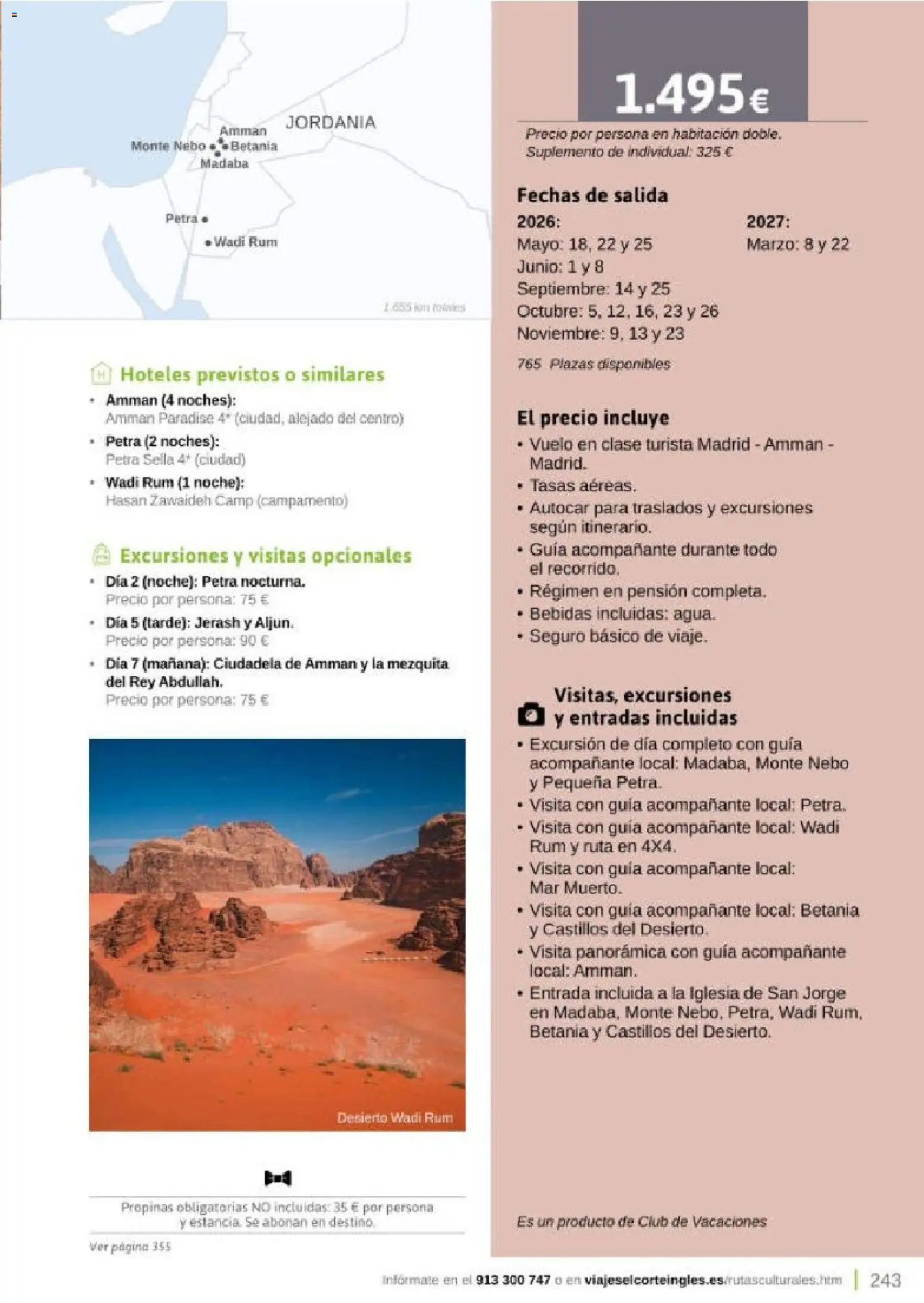 Viajes El Corte Inglés Rutas Culturales de la Comunidad de Madrid │ válido desde el 01.04.2026 | Página: 243