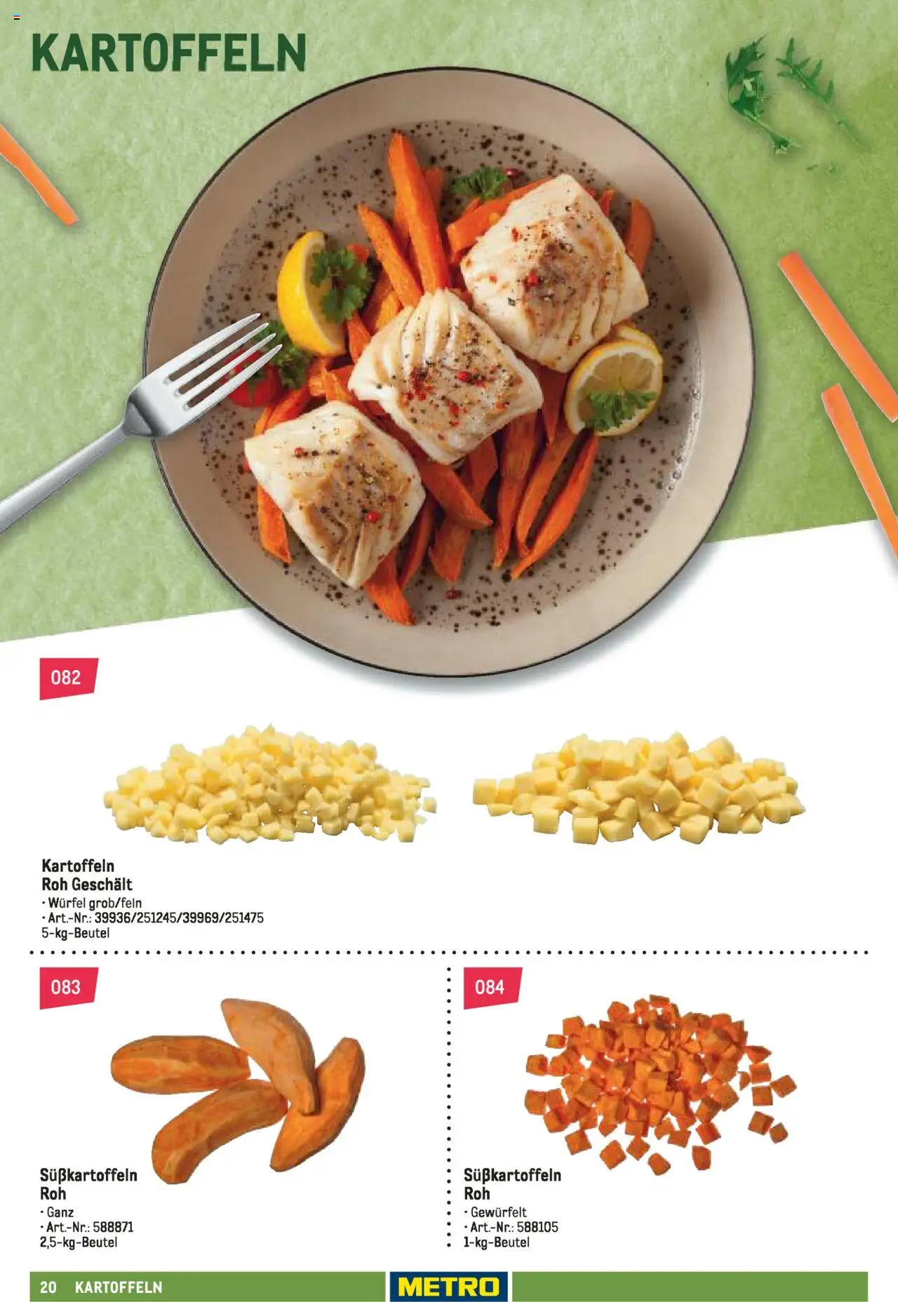 Metro Schnittwaren Spezial – gültig ab 04.02.2025 | Seite: 20 | Produkte: Kartoffeln