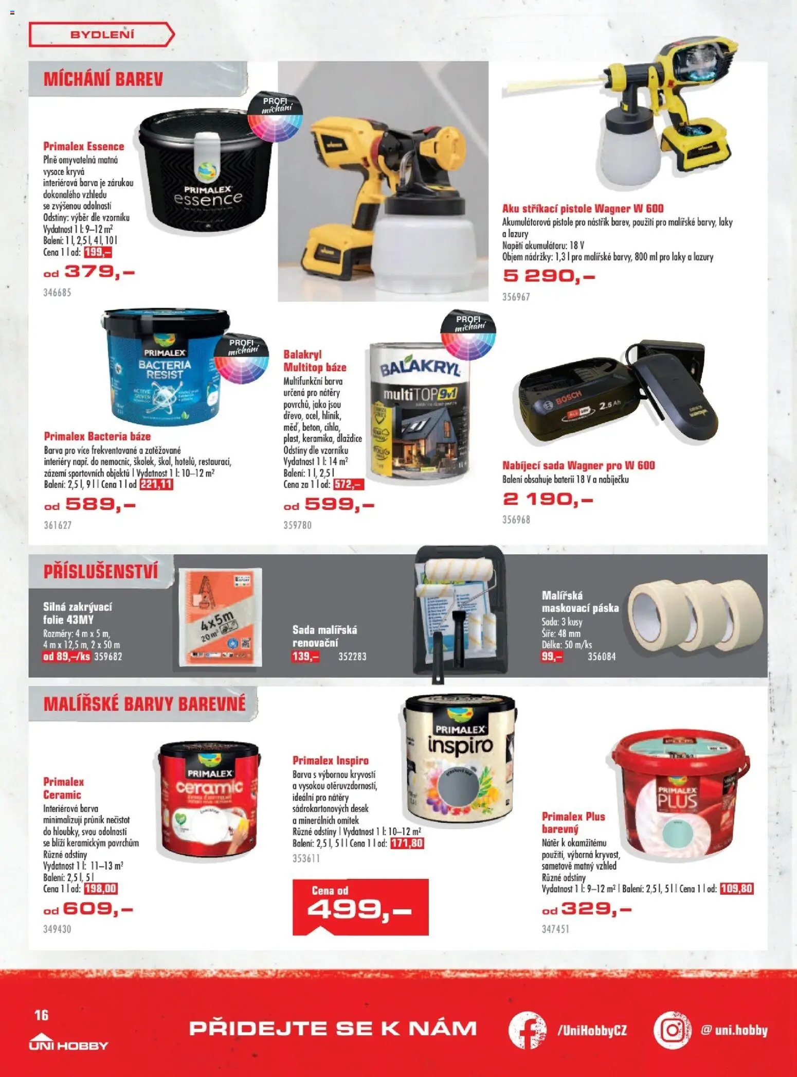 Uni Hobby leták od 27.11.2025 | Strana: 16 | Produkty: Primalex, Fólie, Essence, Barvy