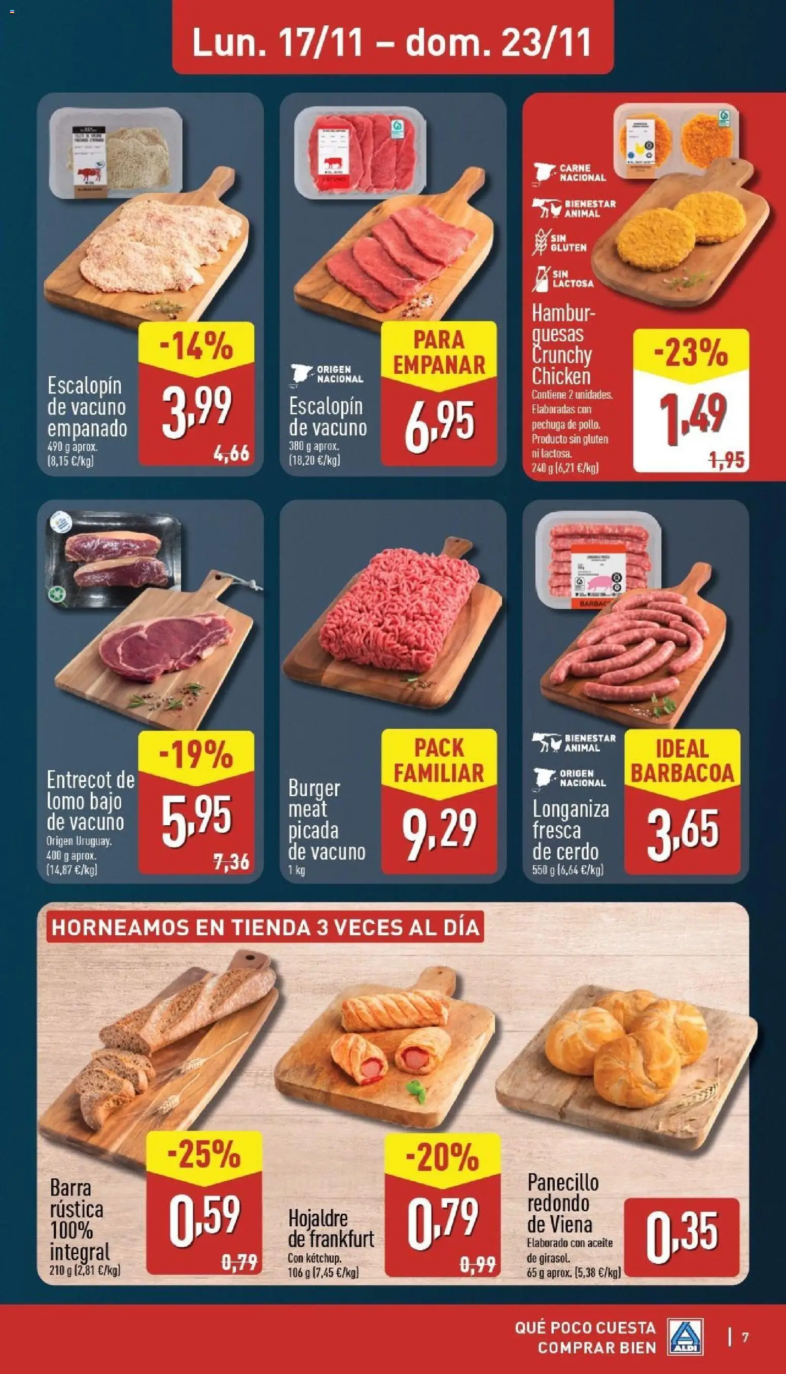 Aldi folleto Canarias │ válido desde el 17.11.2025 | Página: 7 | Productos: Aceite, Cerdo, Longaniza, Barbacoa