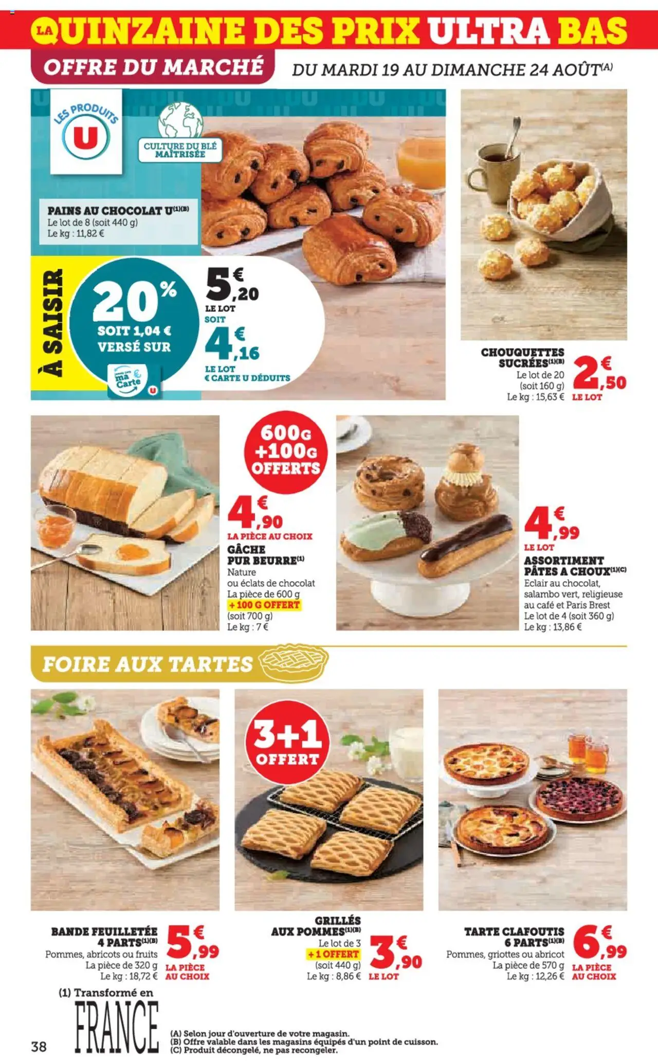  | Page: 38 | Produits: Abricot, Abricots, Chocolat, Pâtes