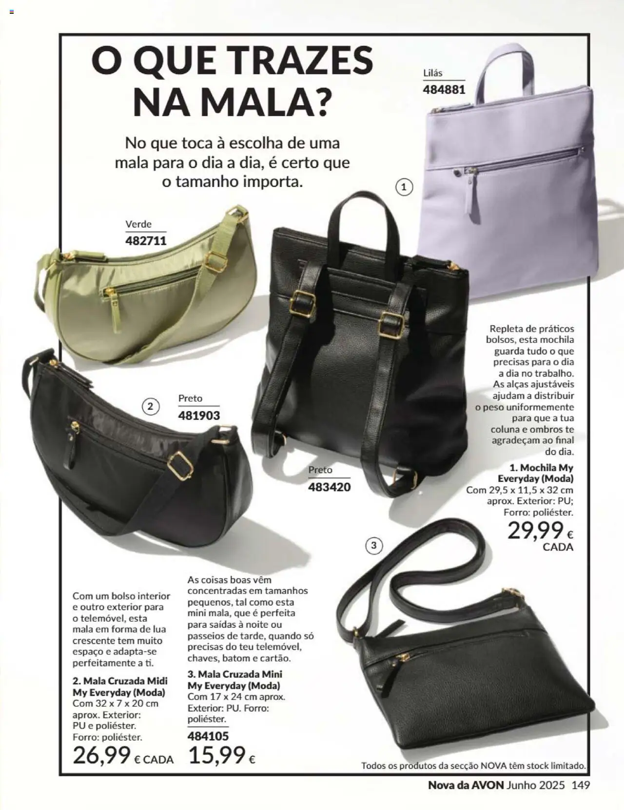 Catálogo Avon Campanha 6 │ válido de 01.06.2025 | Página: 149 | Produtos: Mochila, Batom