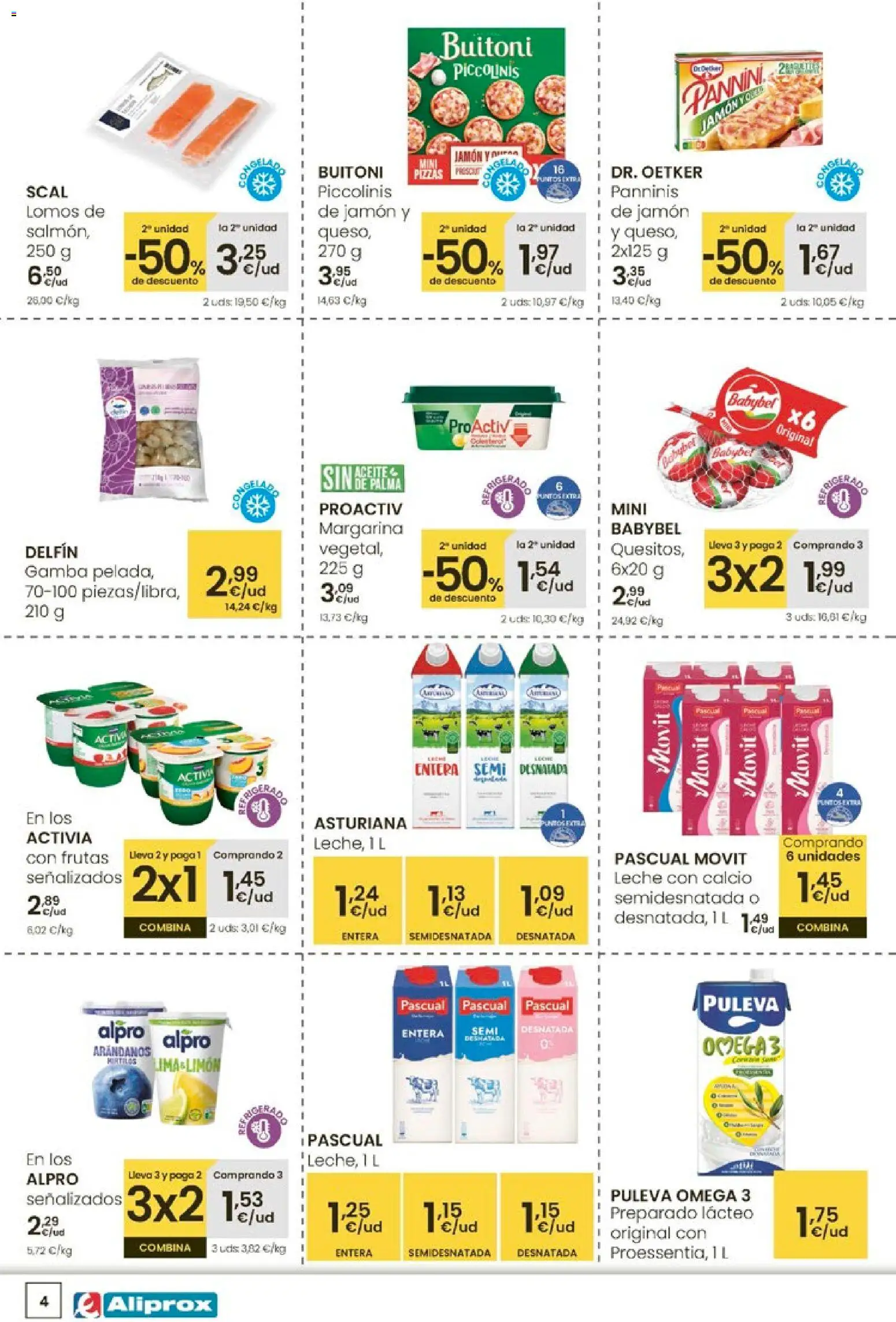 Eroski - Aliprox │ válido desde el 30.10.2025 | Página: 4 | Productos: Δοχείο φοντί, Leche, Jamón, Gamba