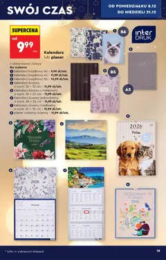 Pogląd oferty "Biedronka gazetka - Hity i inspiracje" - ważna od 06.12.2025 | Strona: 21 | Produkty: Kalendarz, Książki, Zapach