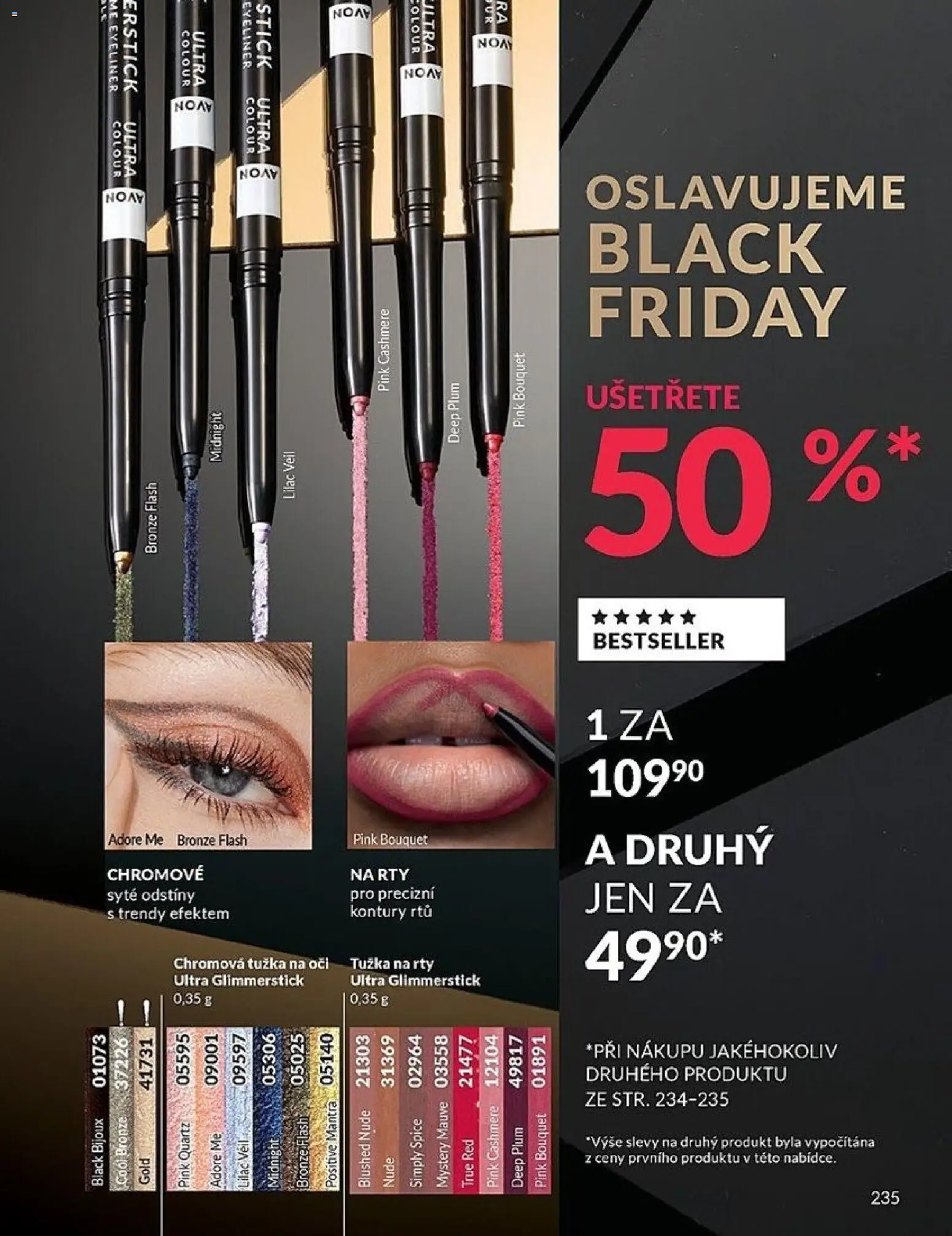 Avon Black Friday od 01.11.2025 | Strana: 235 | Produkty: Tužka, Tužka na oči