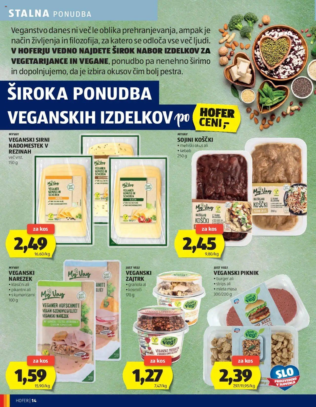 Hofer katalog │ velja od 21.08.2025 | Stran: 14 | Izdelki: Narezek, Kos, Kosmici
