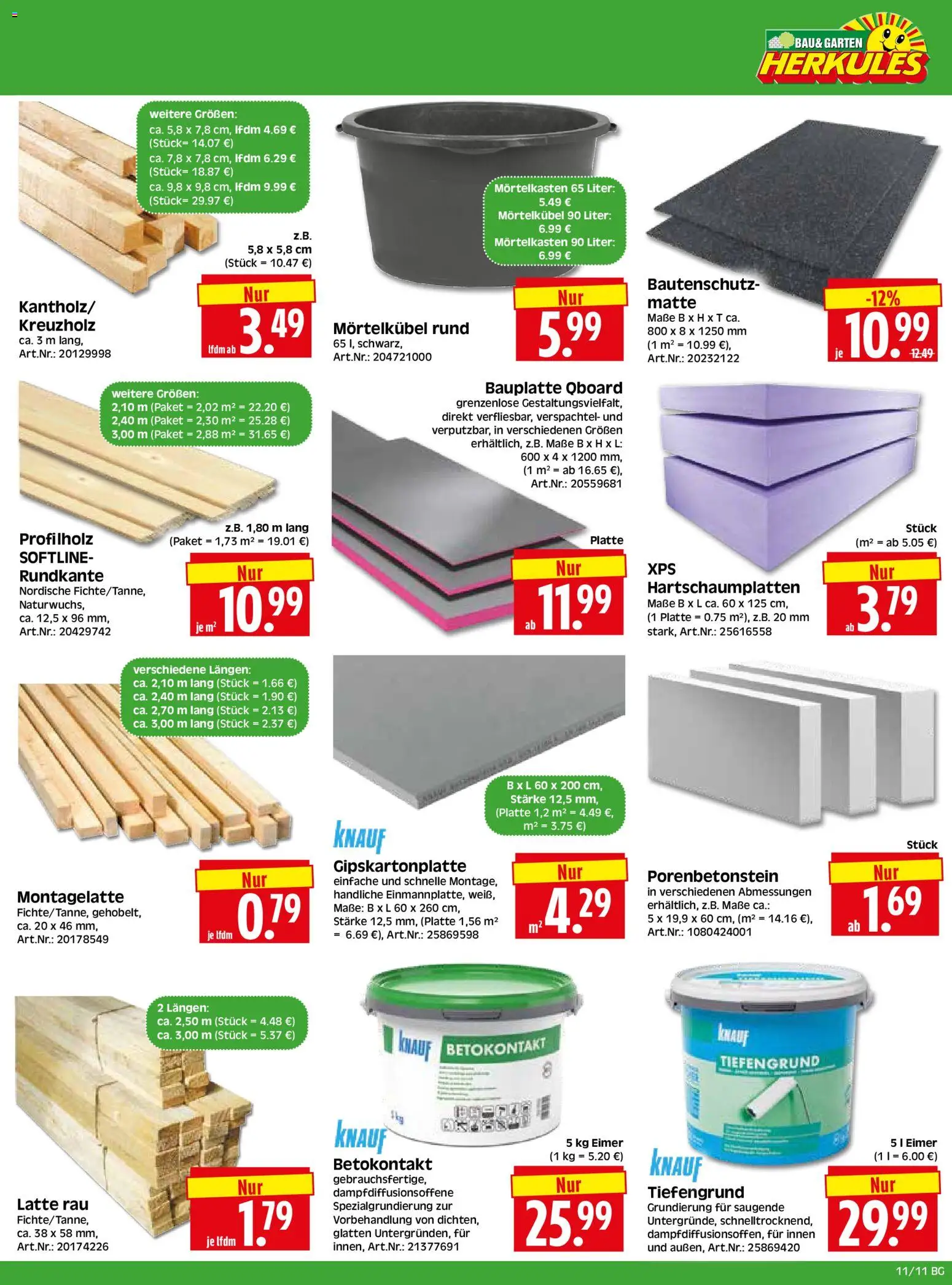 HERKULES Bau & Garten – gültig ab 09.03.2026 | Seite: 11