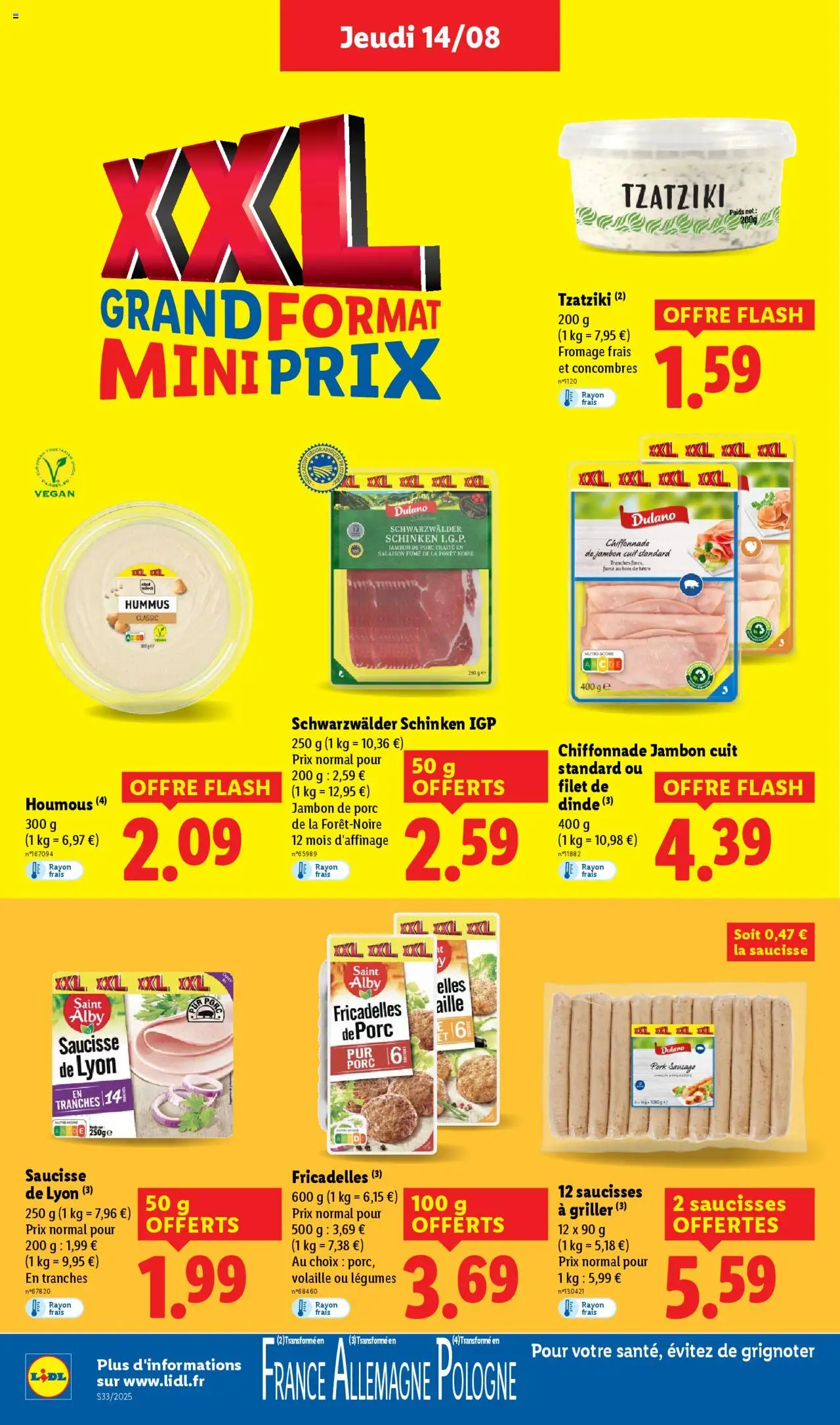  | Page: 14 | Produits: Filet de dinde, Fromage, Jambon, Porc