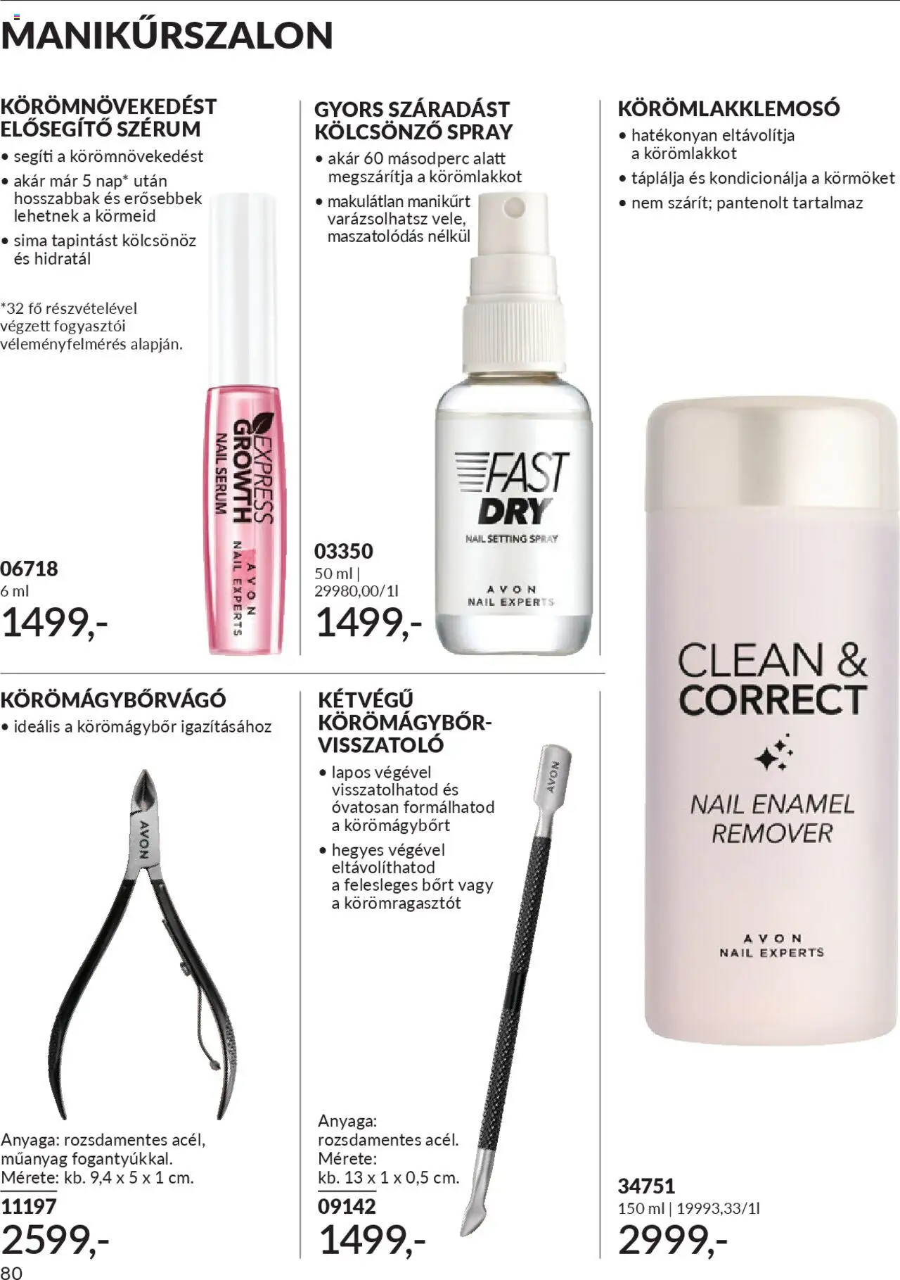 Avon akciós ujság - amely érvényes a következő dátumtól: 01.10.2025 | Oldal: 84 | Termékek: Körömlakklemosó