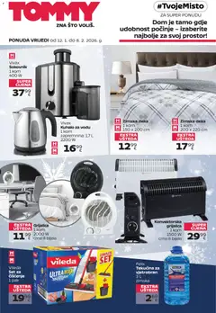 Tommy - Super ponuda za domaćinstvo - Pregled kataloga iz trgovine Tommy, vrijedi od 12.01.2026